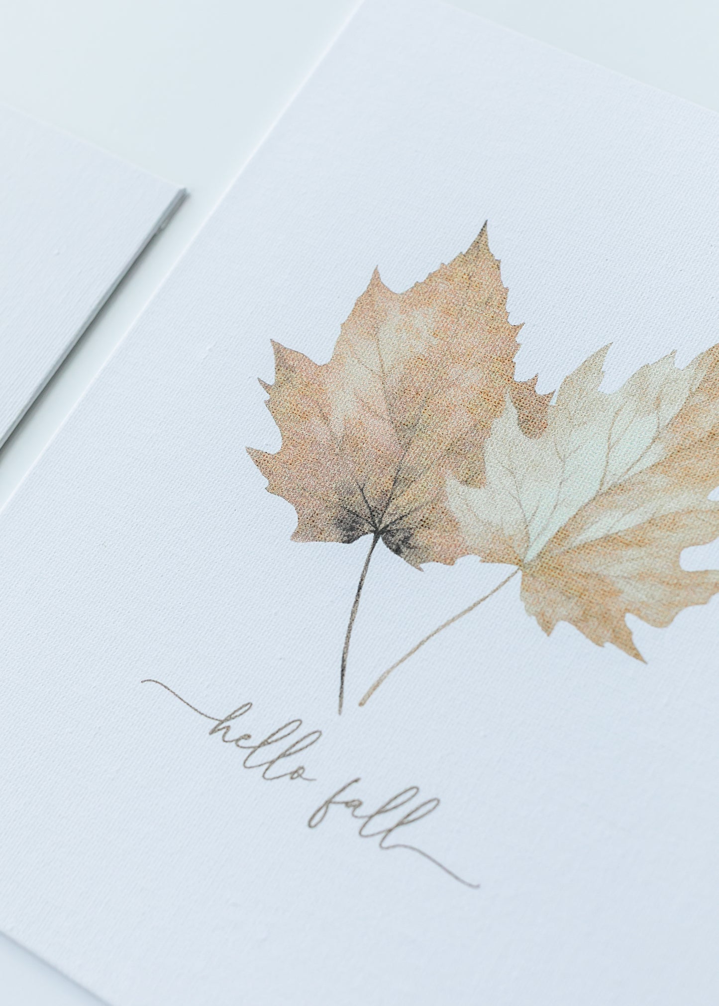 Hello Fall Leaves Art Print Gifts