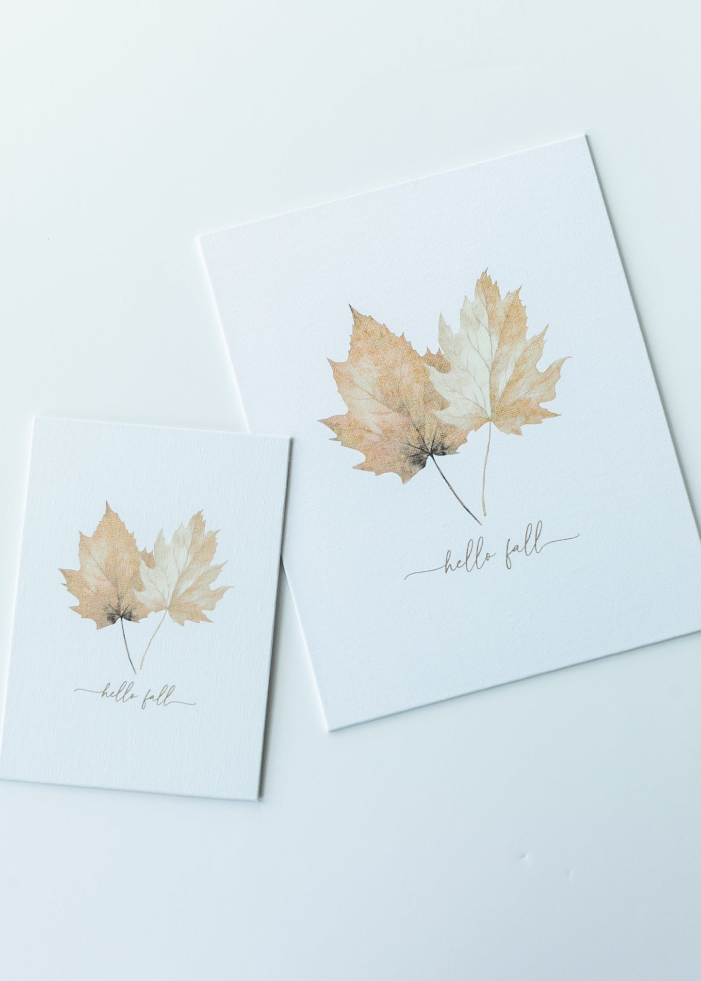 Hello Fall Leaves Art Print Gifts