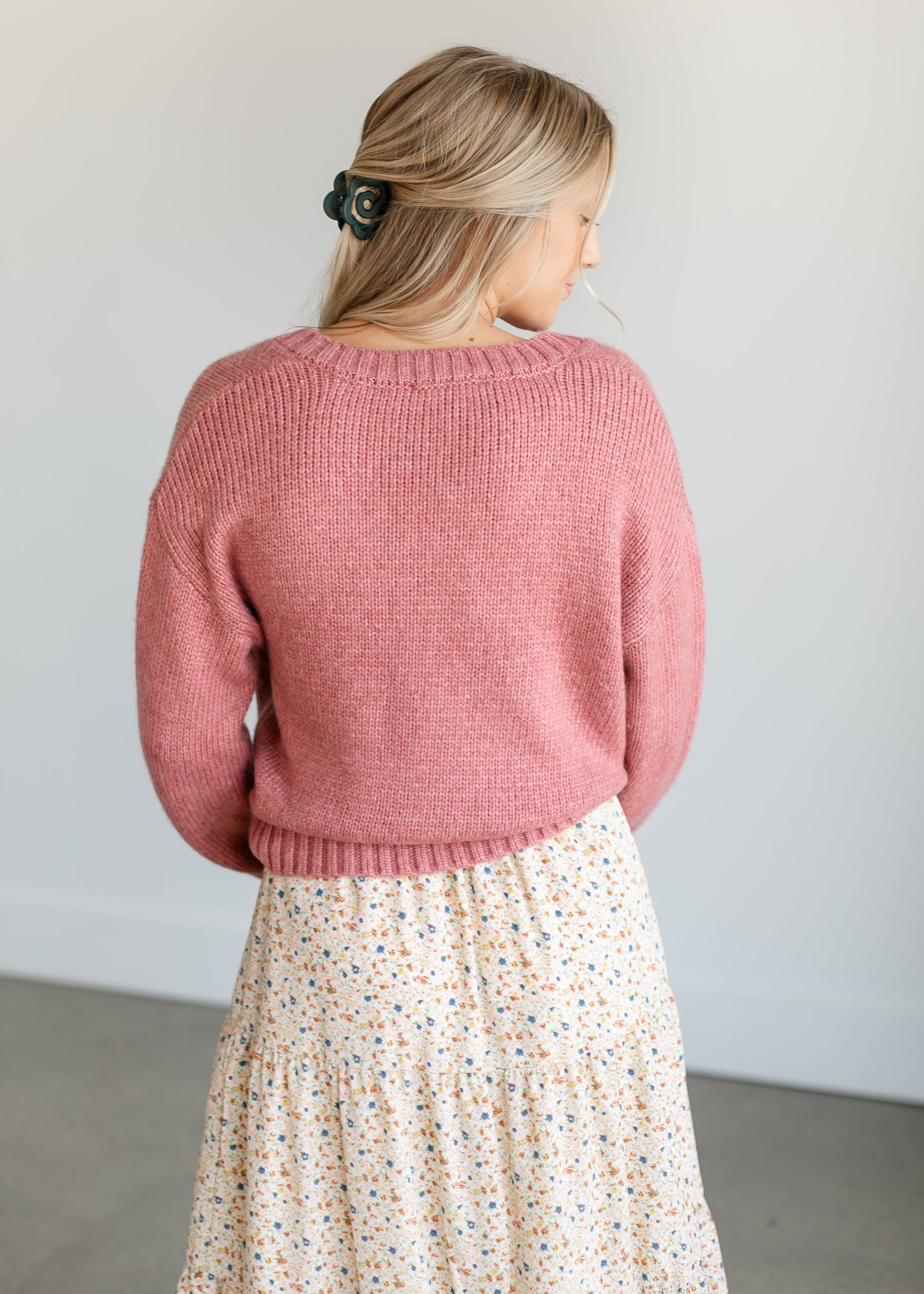 Houston Drop Shoulder Sweater FF Tops