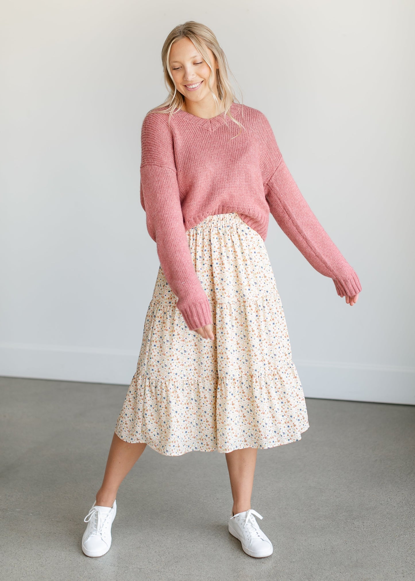 Houston Drop Shoulder Sweater FF Tops