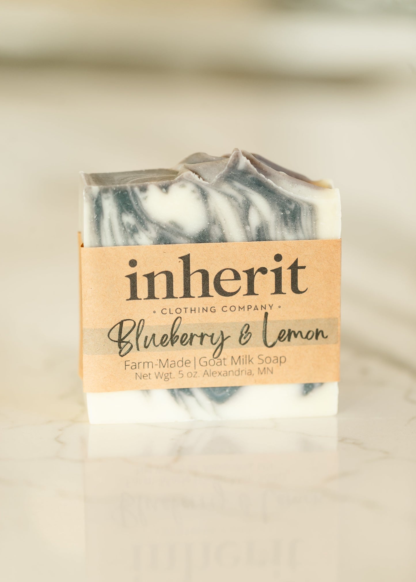 Inherit Artisan Farm Made Goat Milk Bar Soap Gifts Blueberry & Lemon