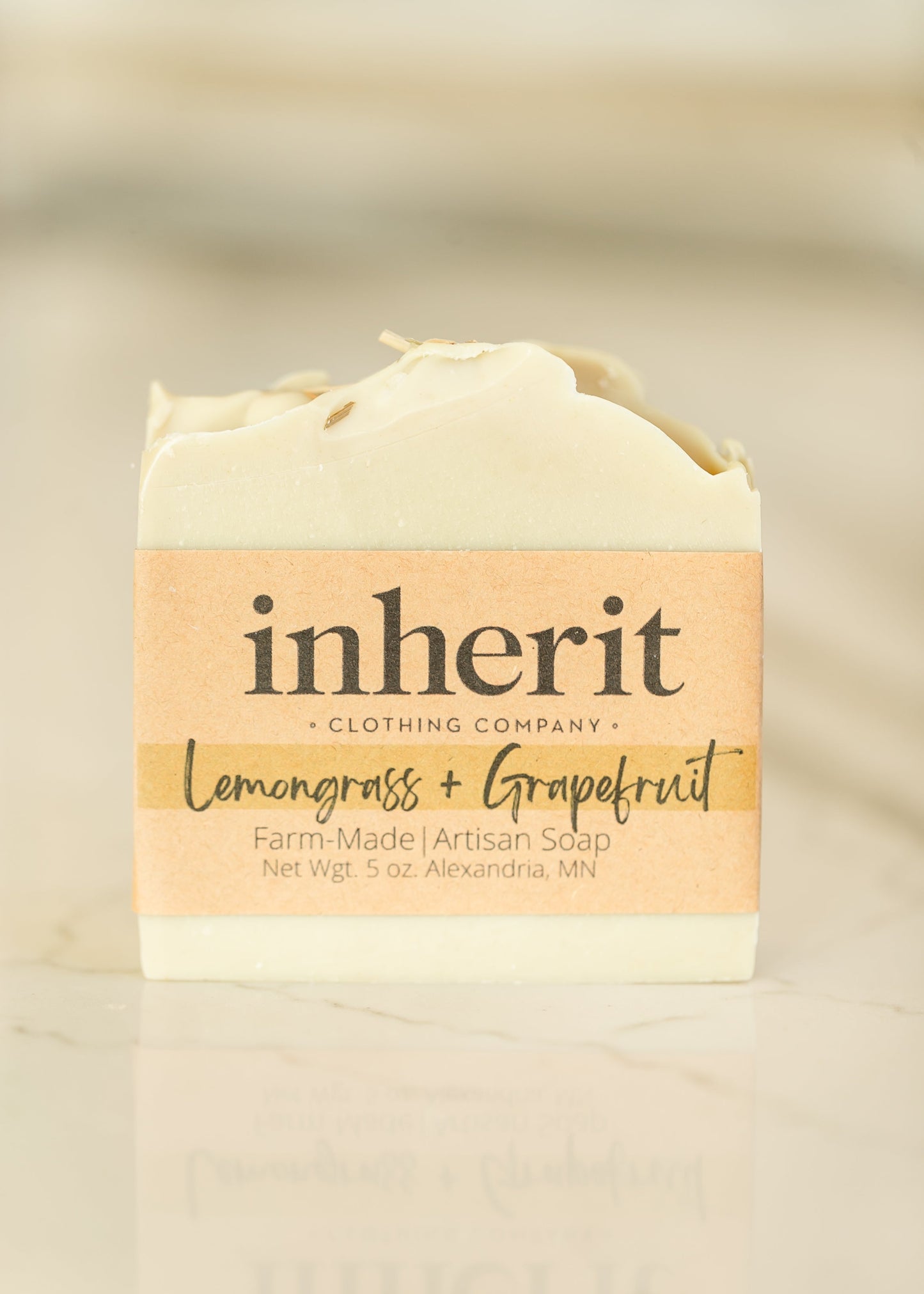 Inherit Artisan Farm Made Goat Milk Bar Soap Gifts Lemongrass + Grapefruit