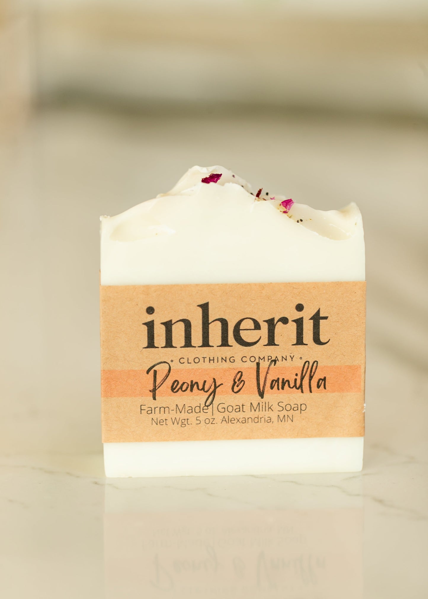 Inherit Artisan Farm Made Goat Milk Bar Soap Gifts Peony & Vanilla