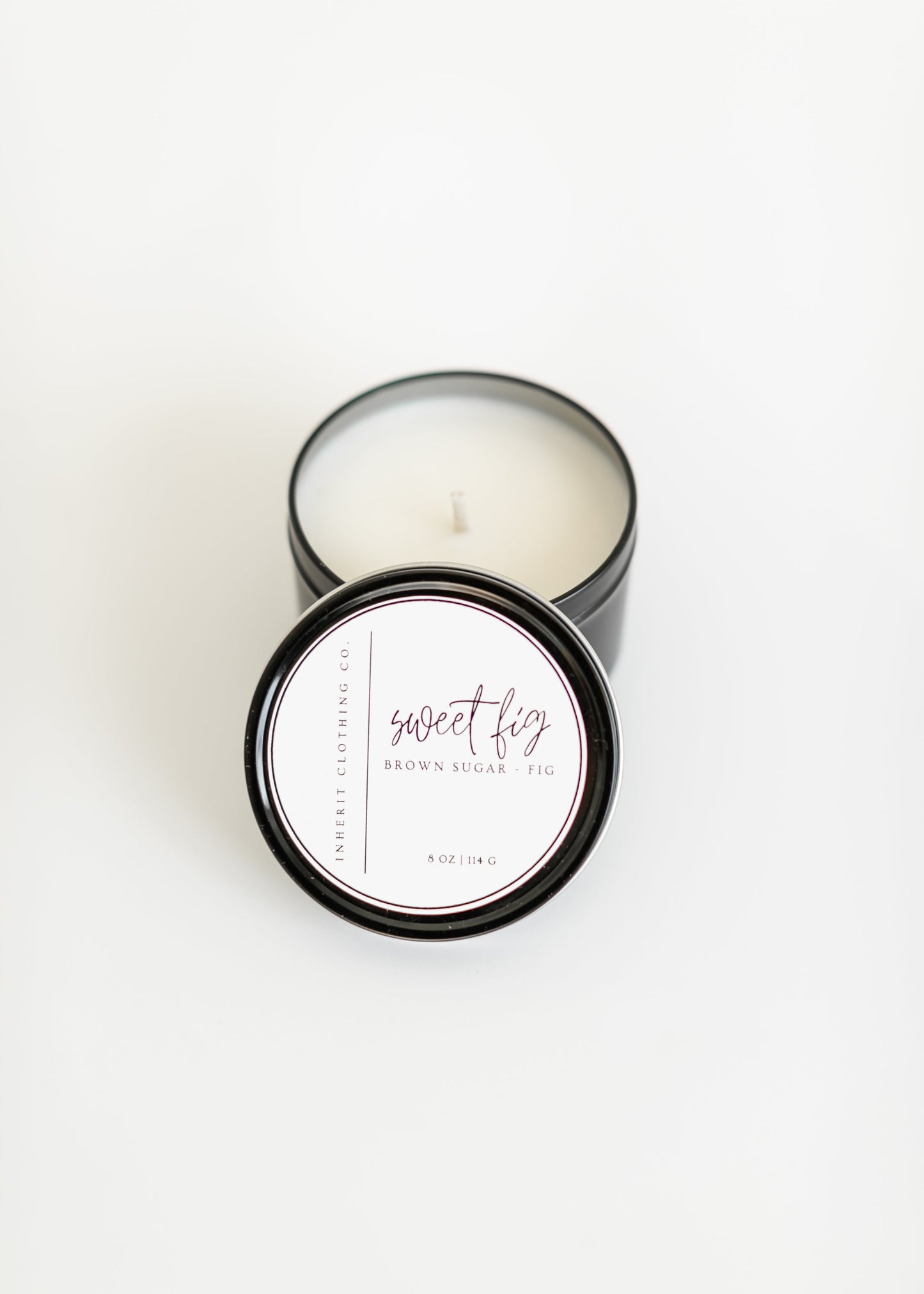 Inherit Authentic Scented Soy Candle 8oz Gifts Sweet Fig