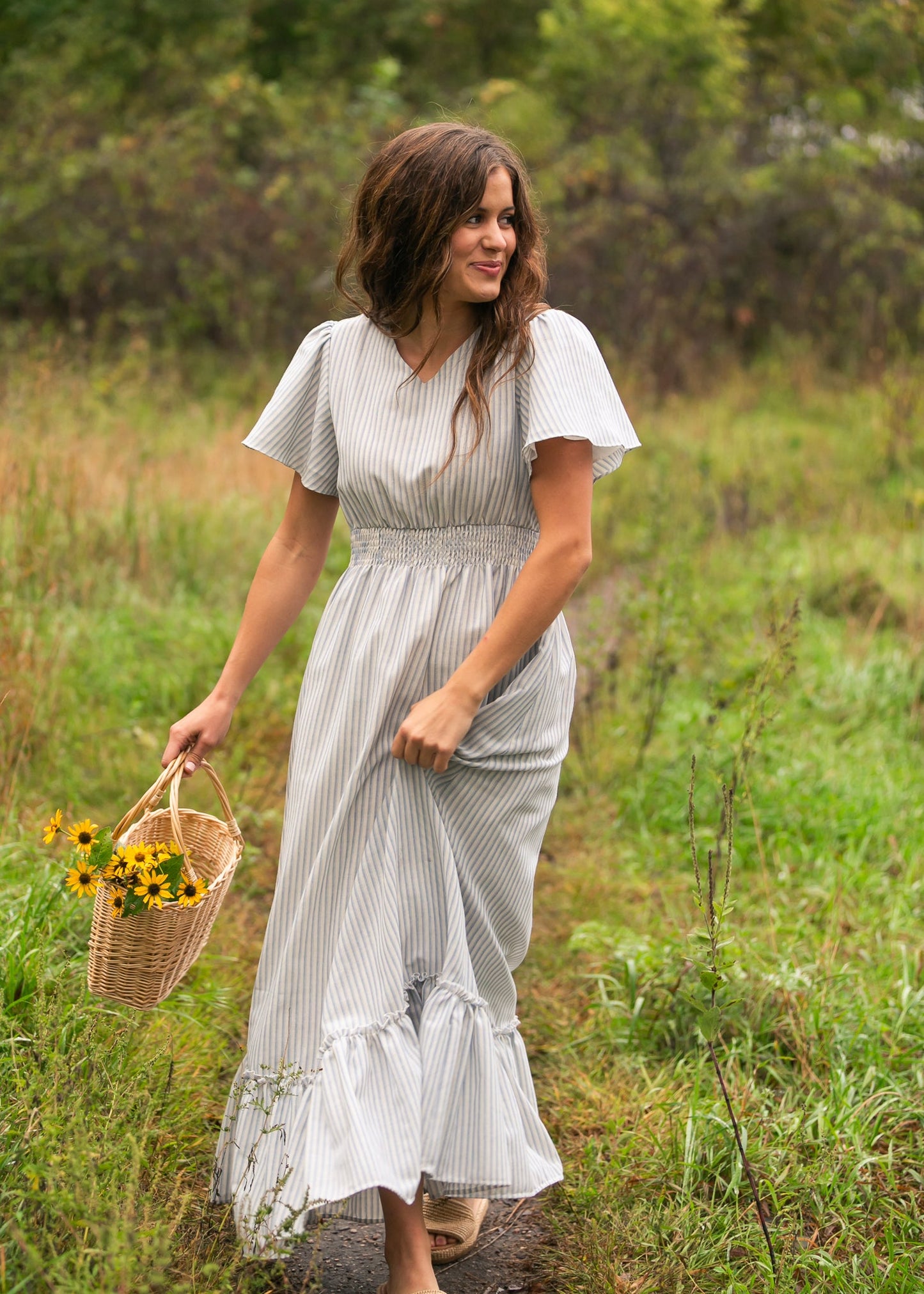 Isabella V Neck Maxi Dress IC Dresses