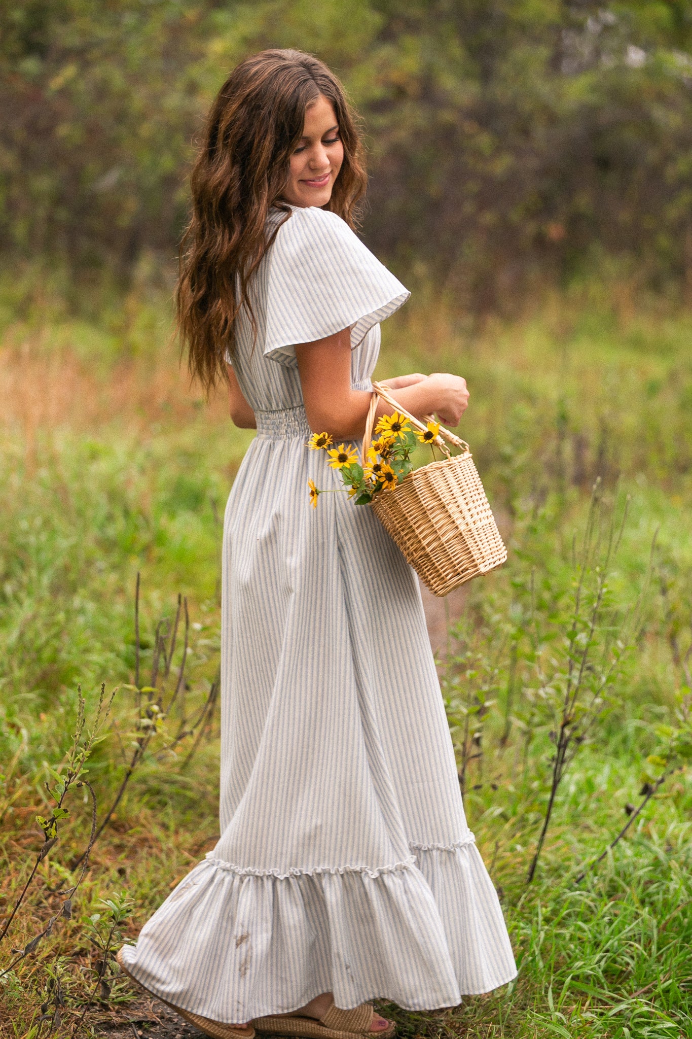 Isabella V Neck Maxi Dress IC Dresses