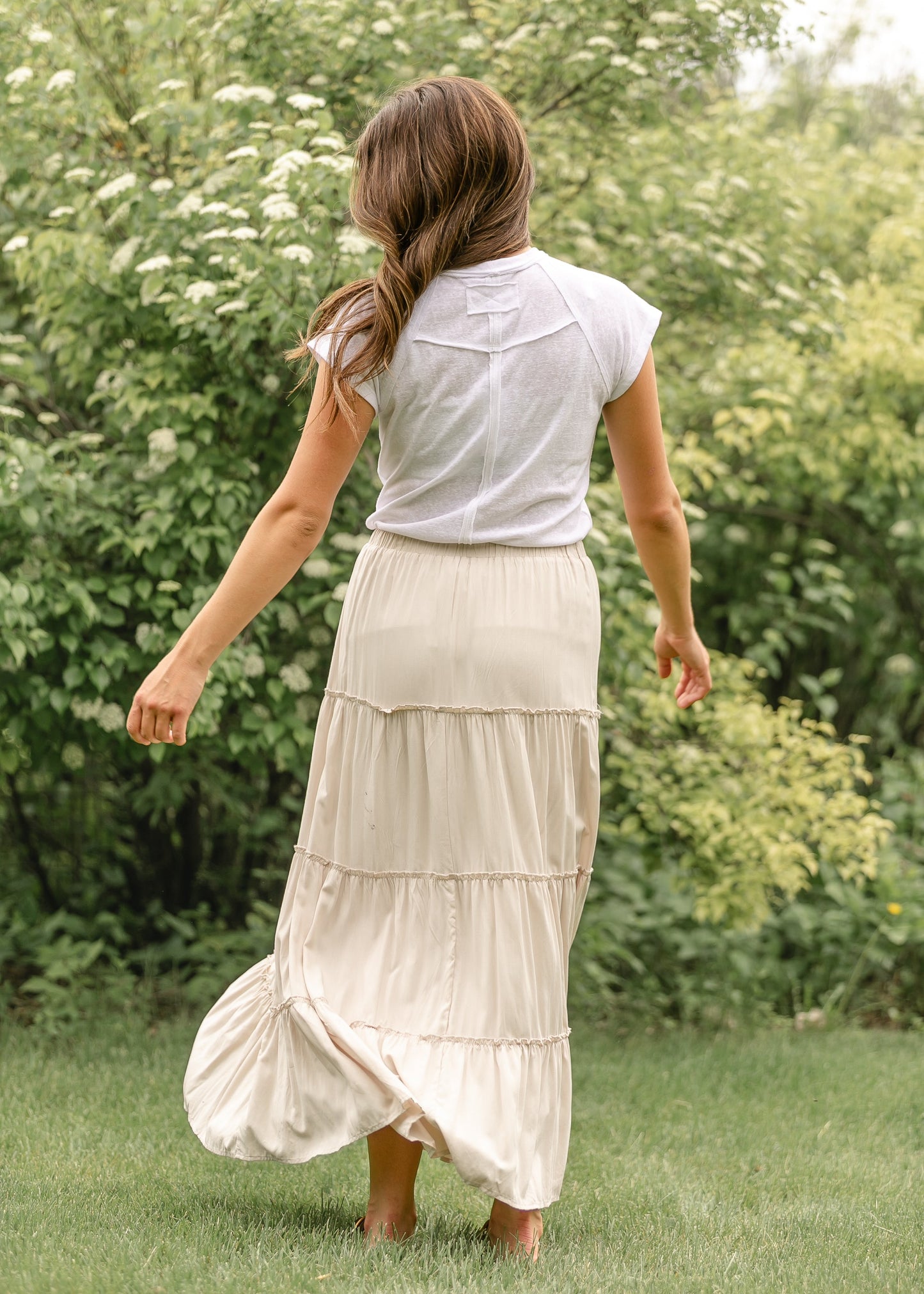 Ivy Lightweight Cap Sleeve Tee FF Tops
