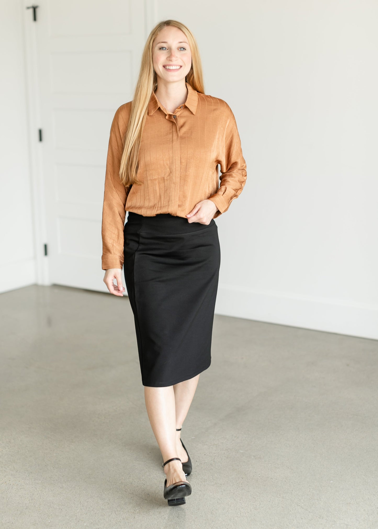 Jeanie Button Up Bodysuit Top FF Tops