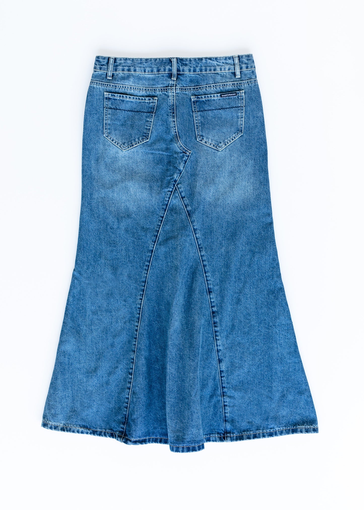 Jennifer A-Line Long Denim Skirt - FINAL SALE IC Skirts