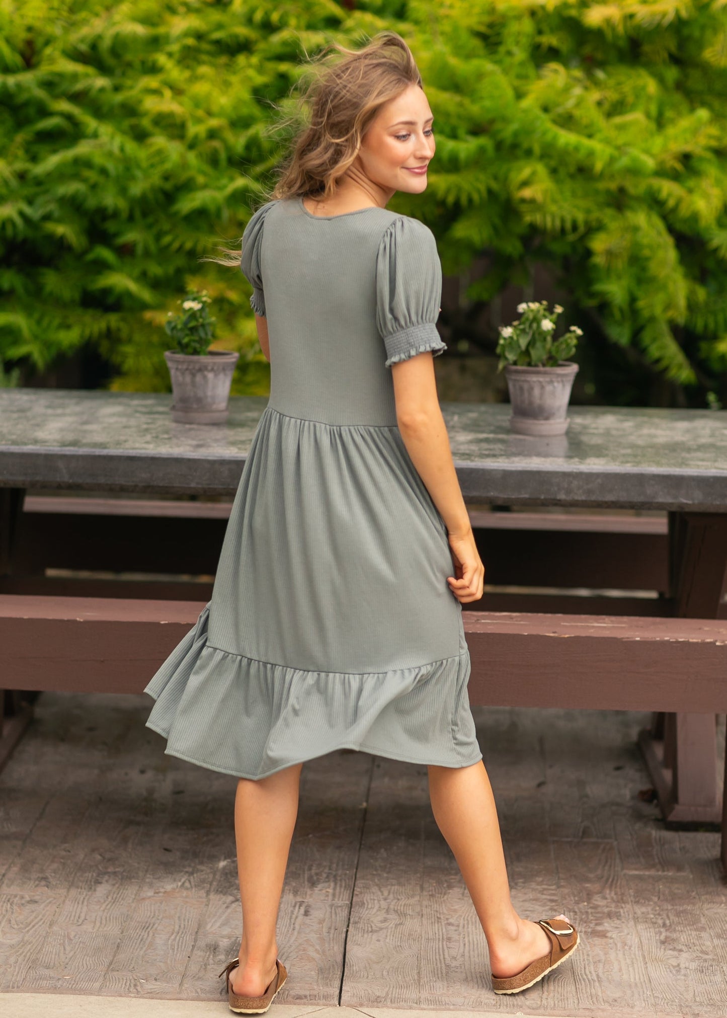 Jess Short Sleeve Midi Dress IC Dresses