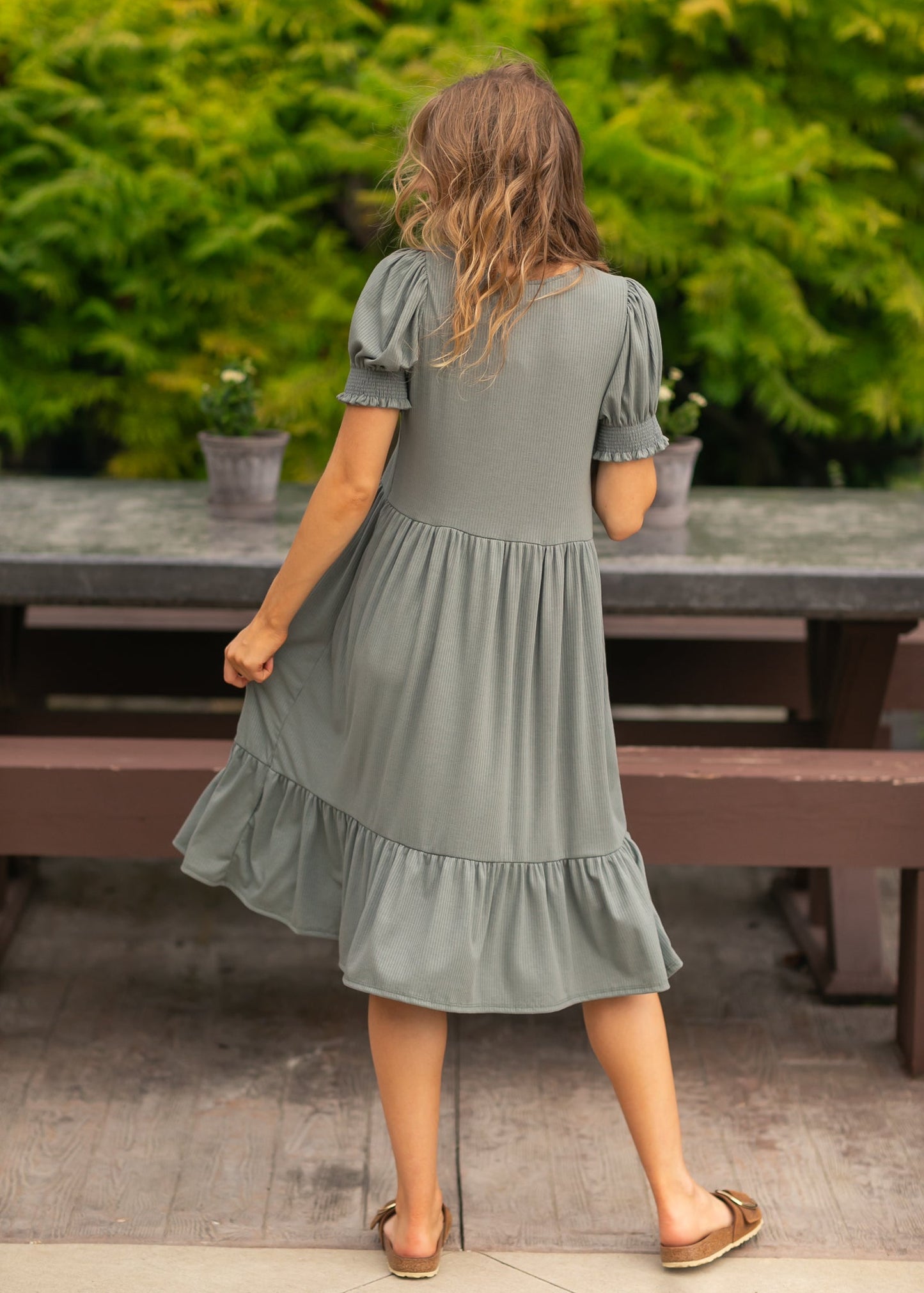Jess Short Sleeve Midi Dress IC Dresses