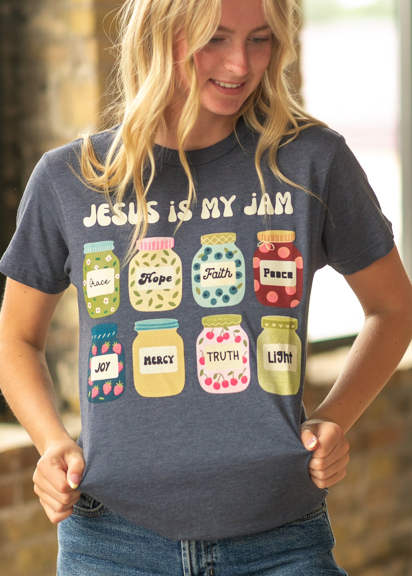 Jesus is my Jam Graphic Tee FF Tops