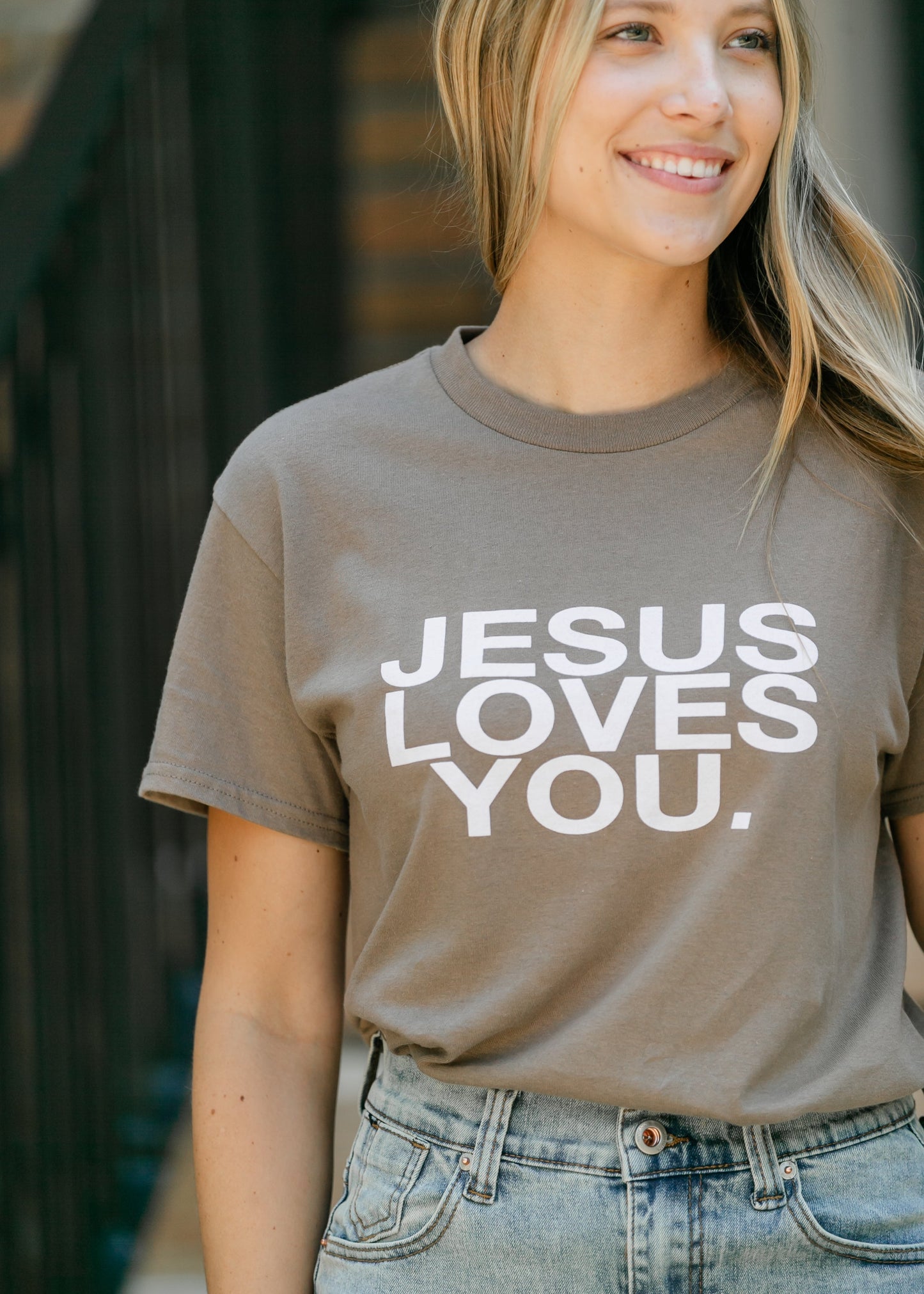 Jesus Loves You Graphic T-shirt FF Tops