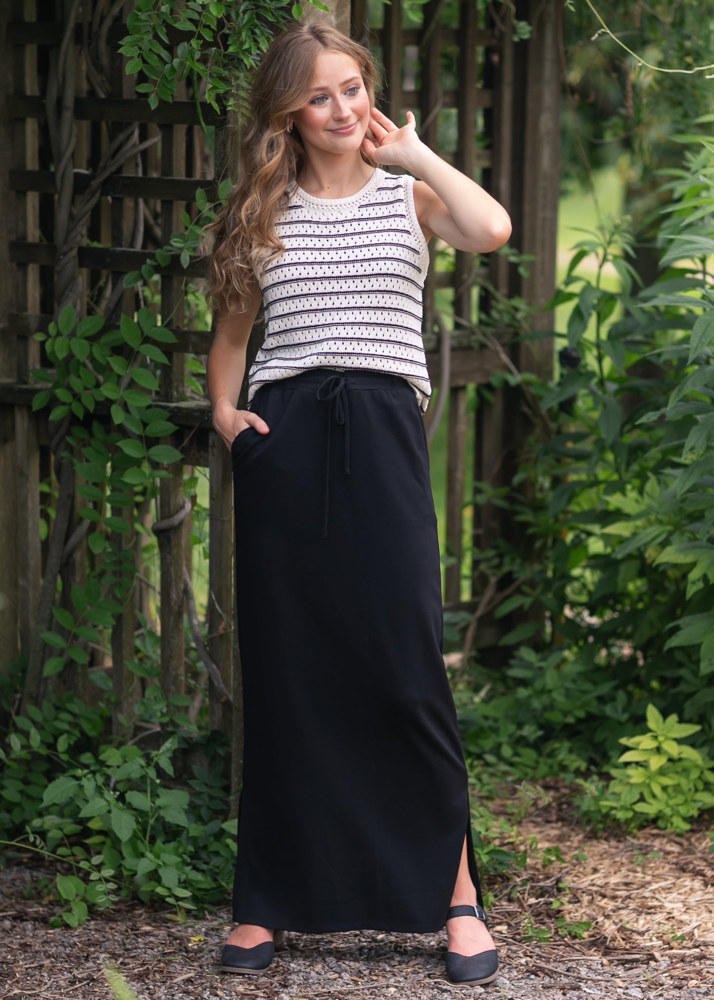 Jordan Knit Maxi Skirt IC Skirts Black / XS