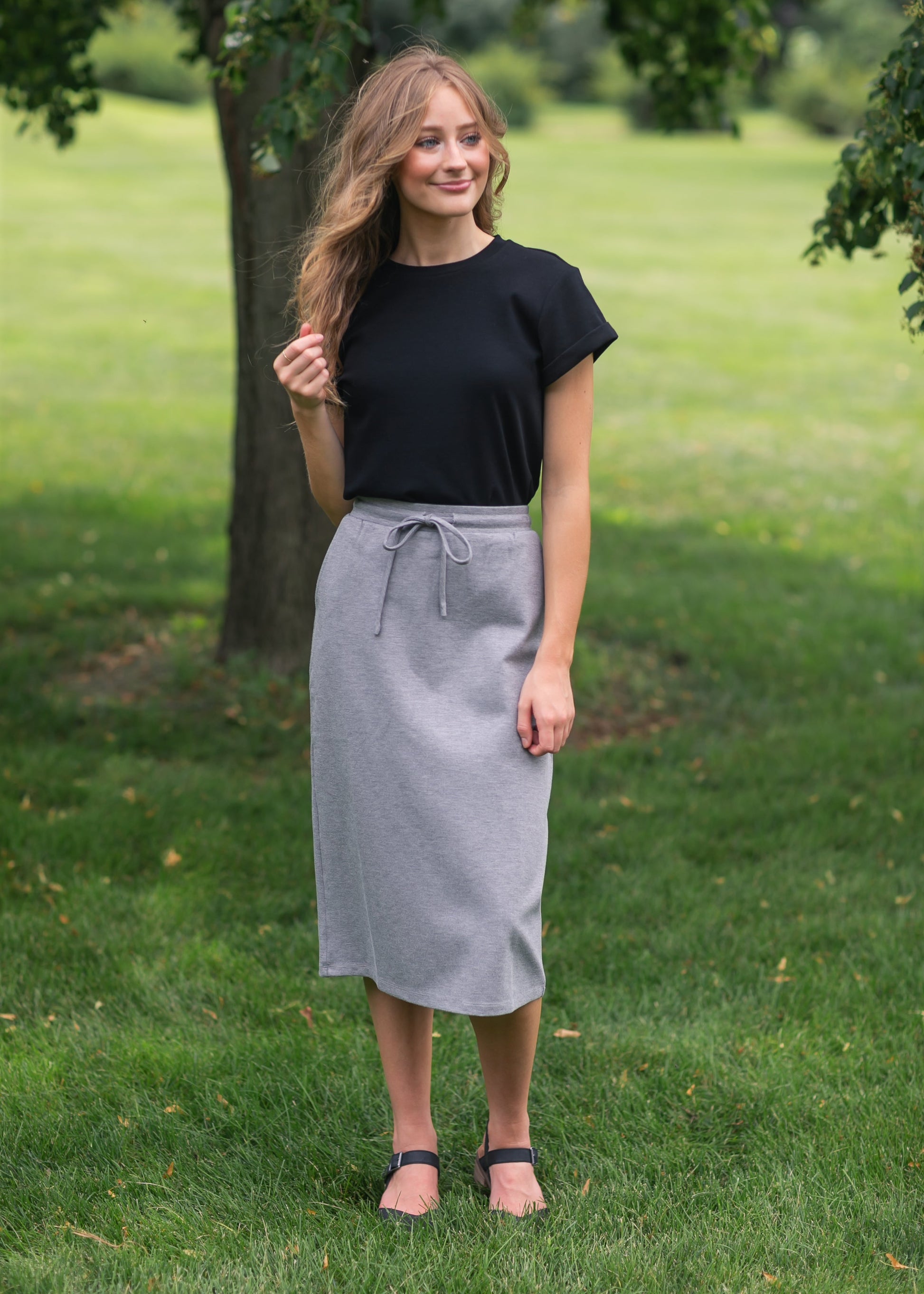 Jordan Knit Midi Skirt IC Skirts
