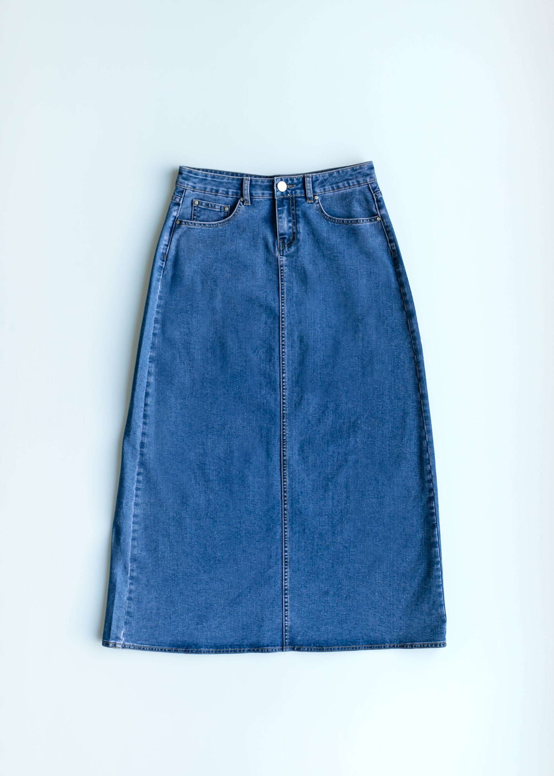 Joy A-Line Long Denim Skirt IC Skirts