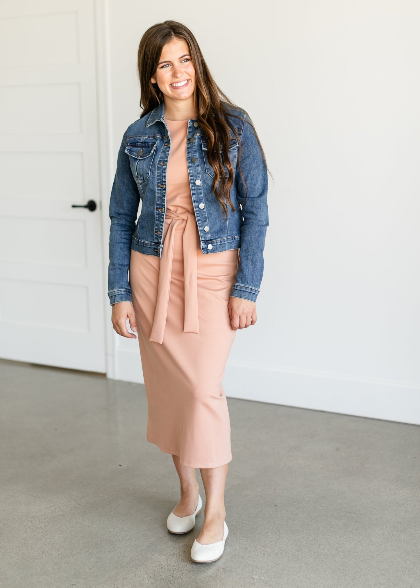 Julia Knit Belted Midi Dress - FINAL SALE IC Dresses