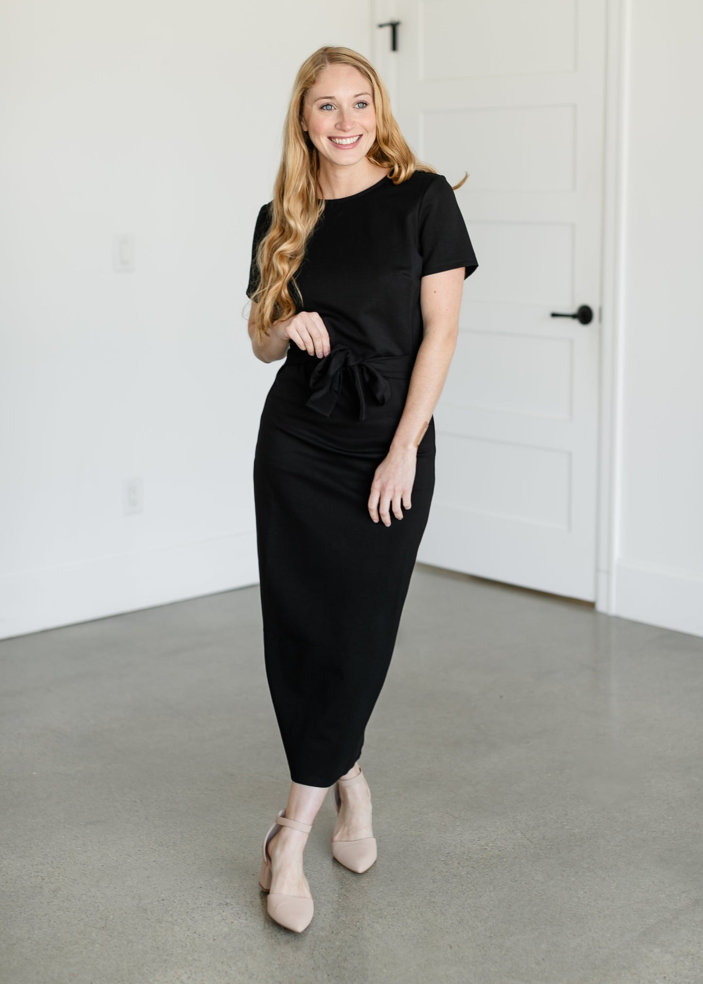 Julia Knit Belted Midi Dress - FINAL SALE IC Dresses