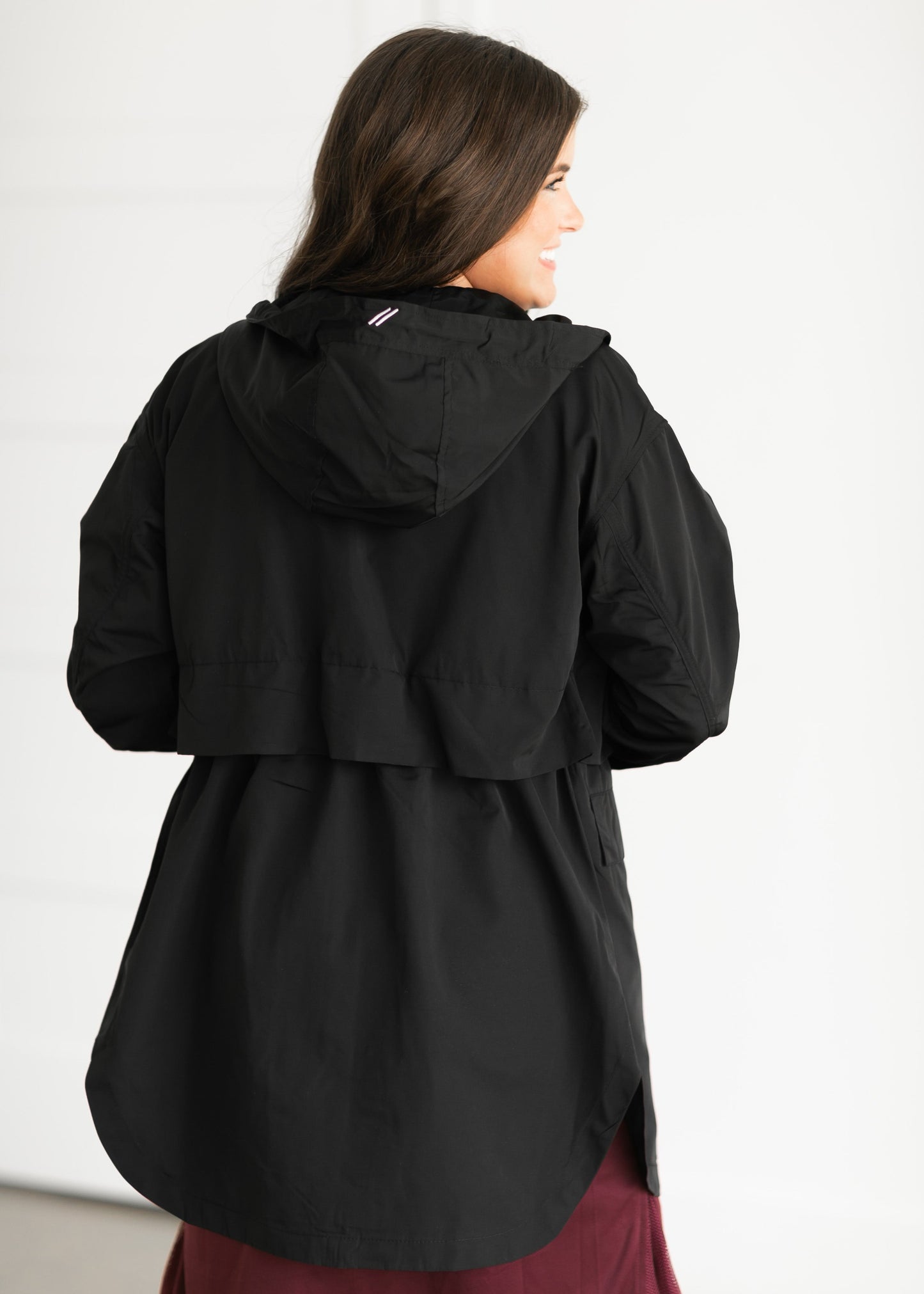 Kameron Long Relaxed Fit Zip Up Jacket Tops