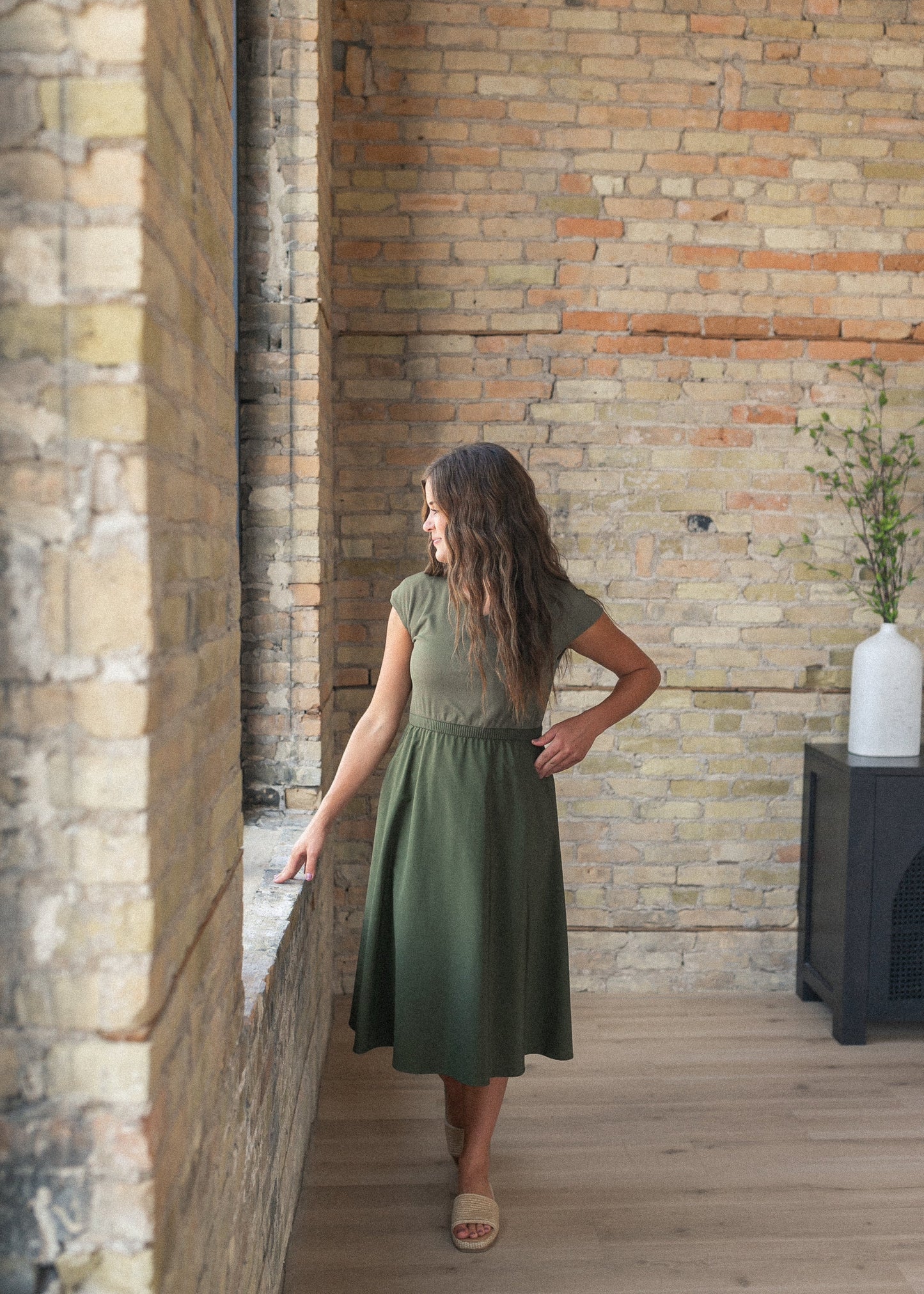 Kate Cap Sleeve Midi Dress IC Dresses
