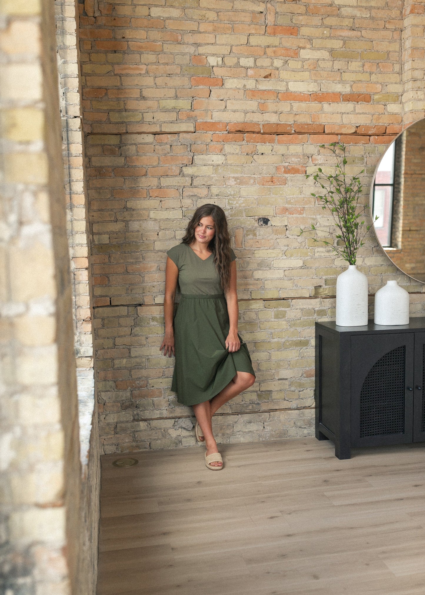 Kate Cap Sleeve Midi Dress IC Dresses