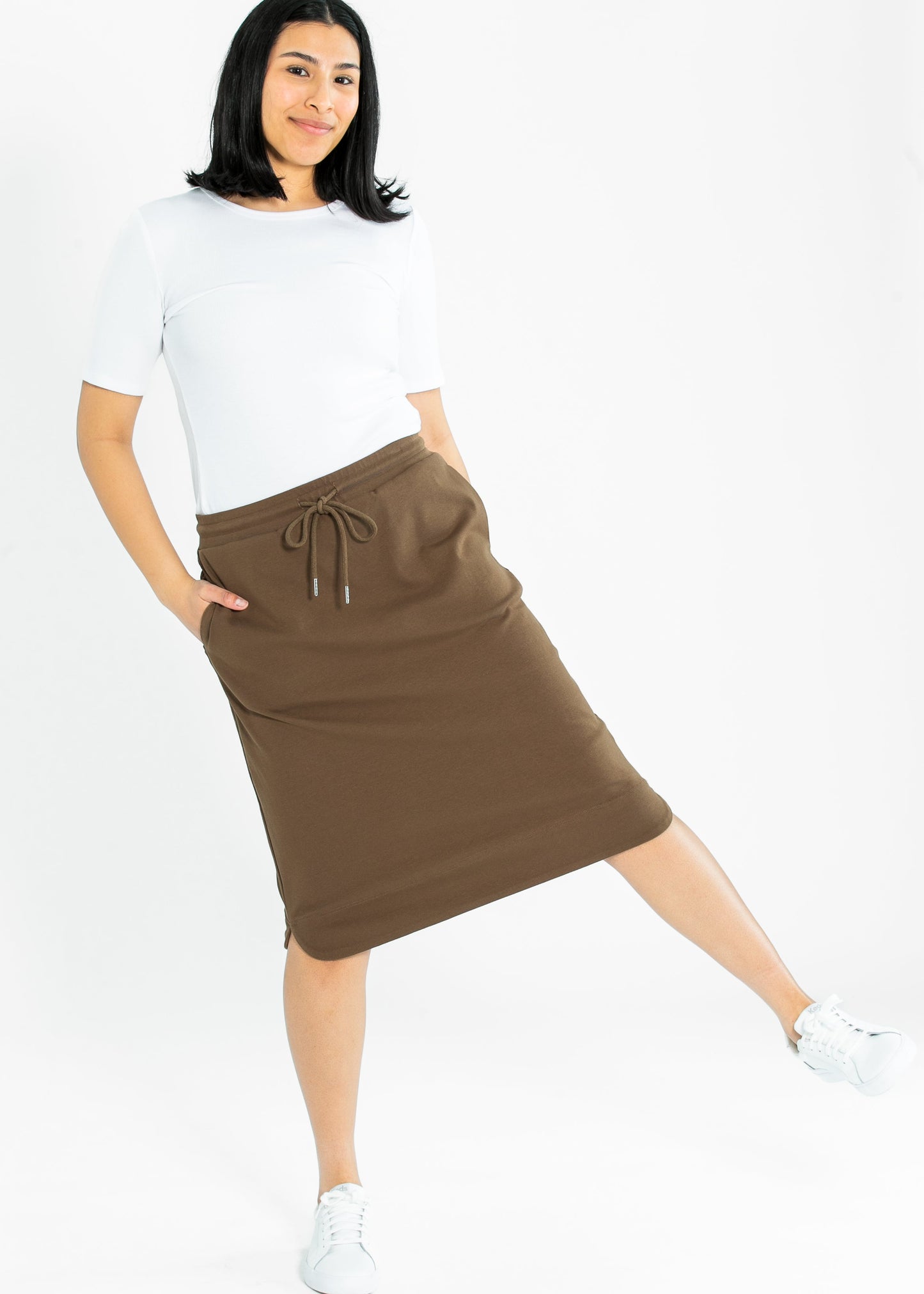 Kelly Drawstring Midi Skirt IC Skirts