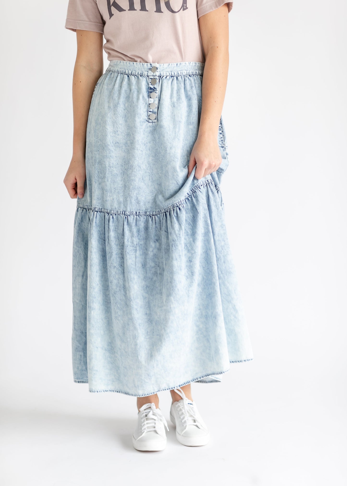 Khloe Chambray Maxi Skirt IC Skirts