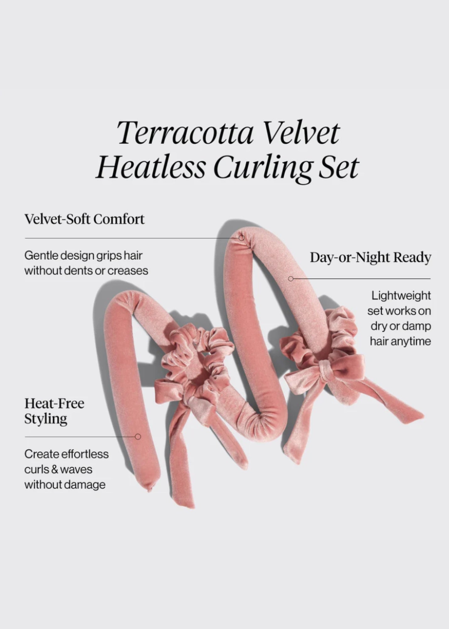 Kitsch™ Velvet Heatless Curling Set Accessory