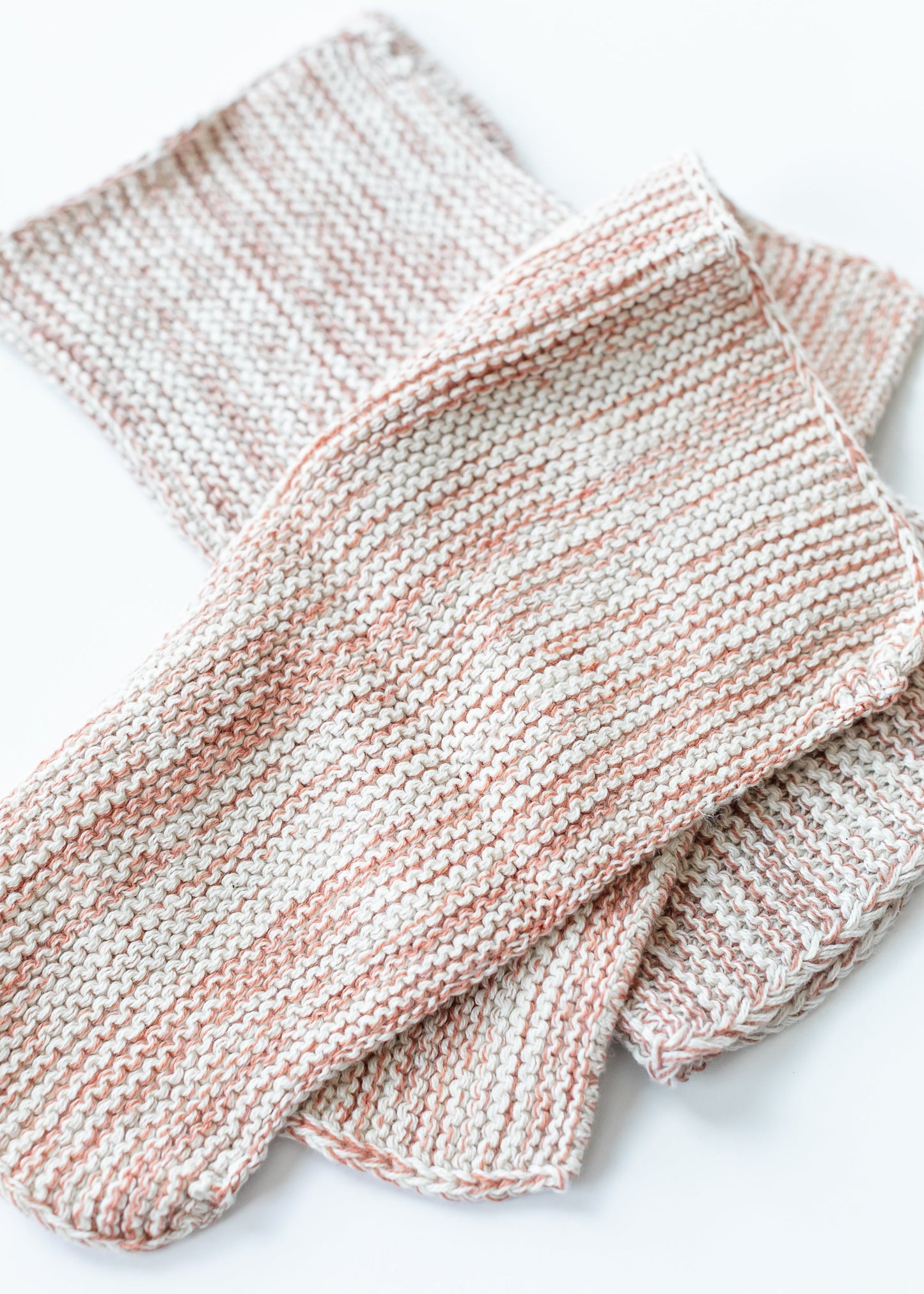 Knit Dishcloths Set of 2 FF Home + Lifestyle Clay