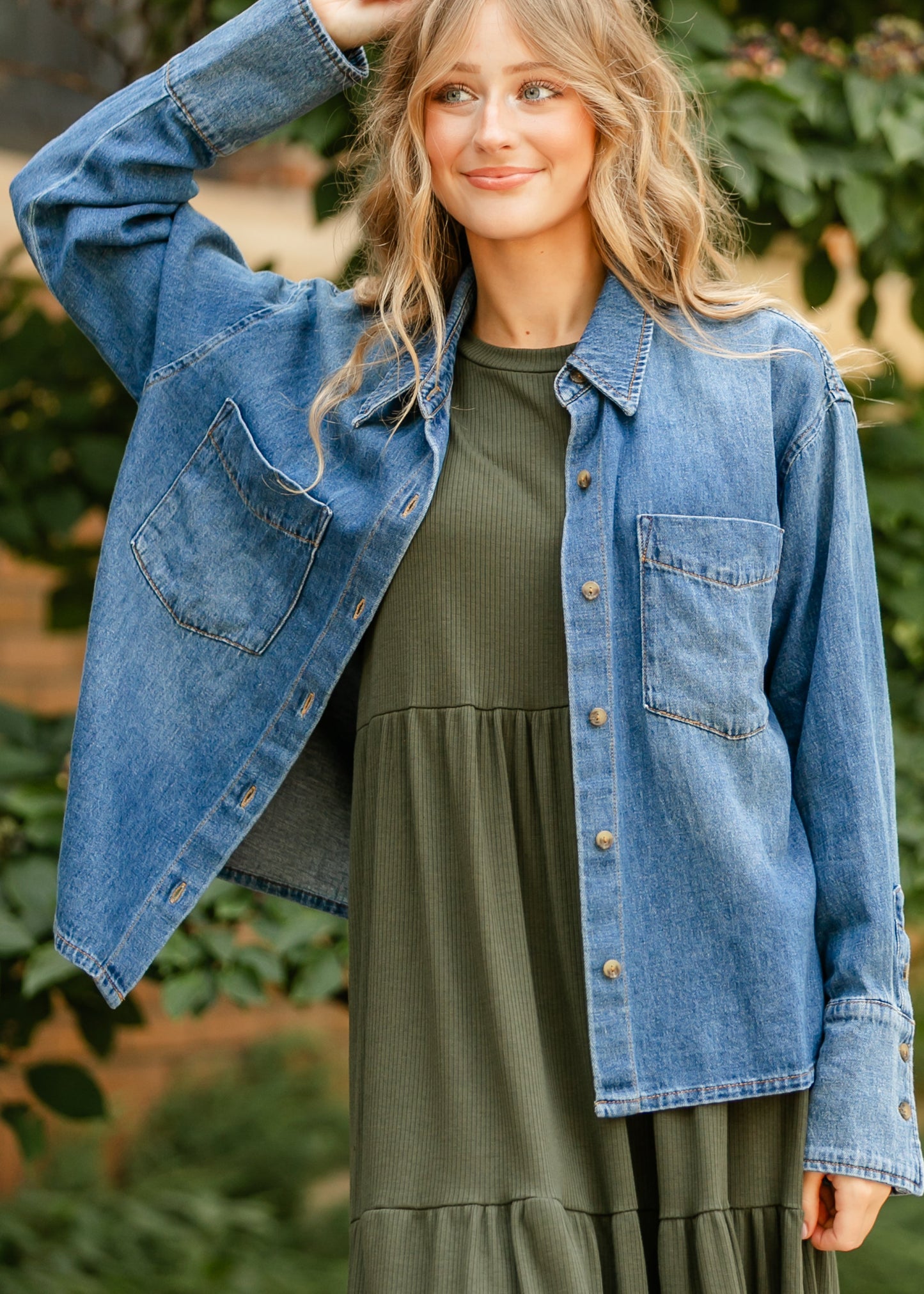 KUT from the Kloth® Gertie Button Front Top FF Layering Essentials