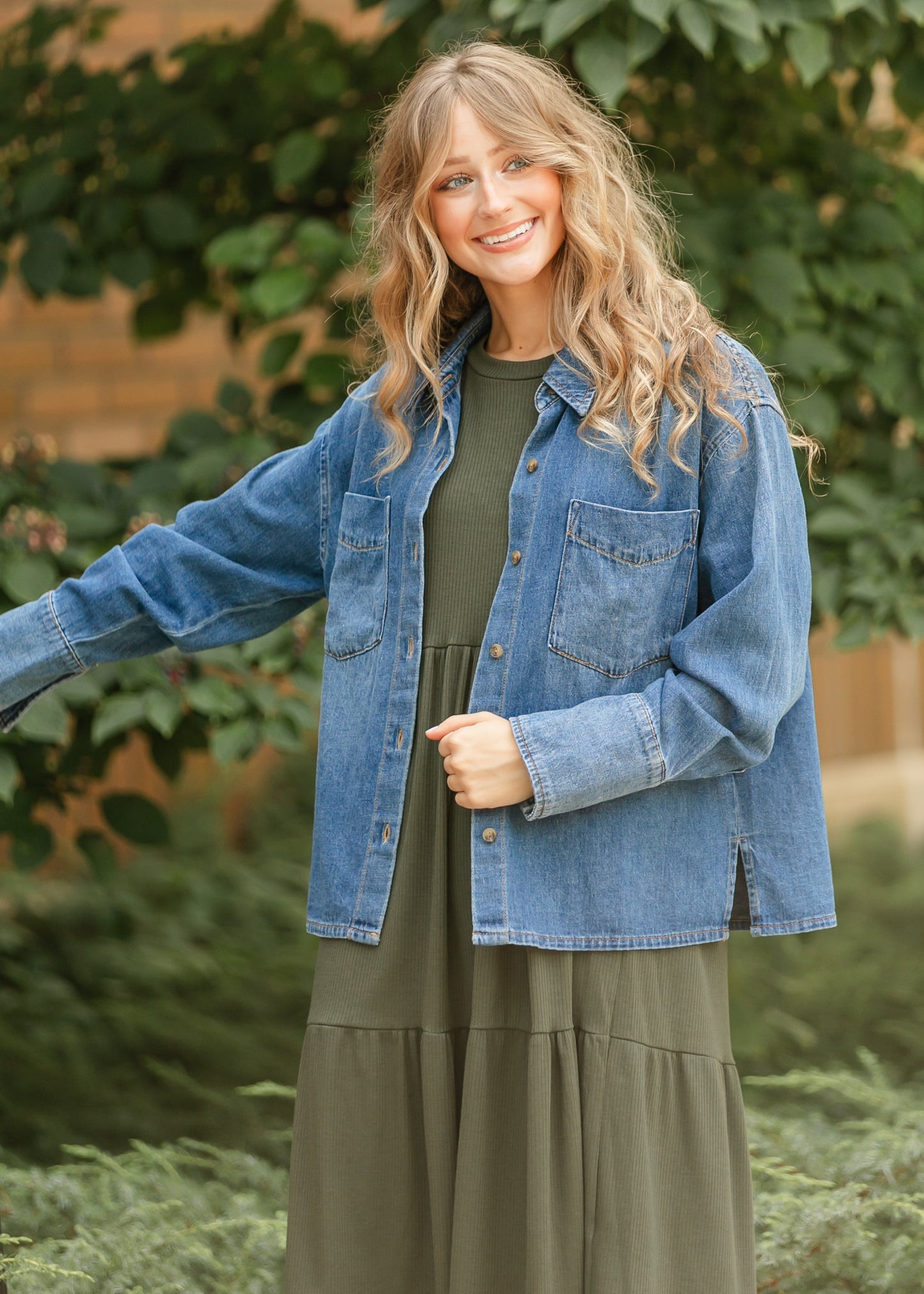 KUT from the Kloth® Gertie Button Front Top FF Layering Essentials