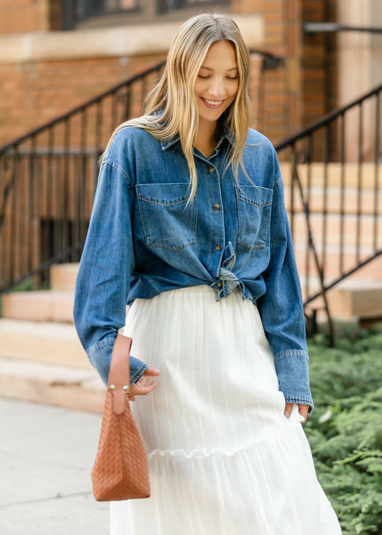 KUT from the Kloth® Gertie Button Front Top FF Layering Essentials