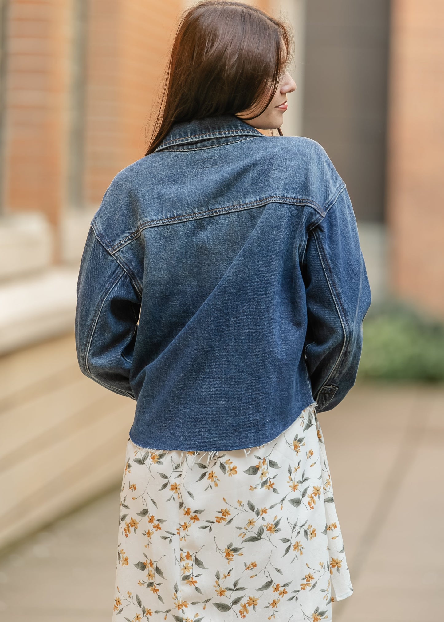 Kut from the Kloth® Lana Raw Hem Denim Jacket FF Tops