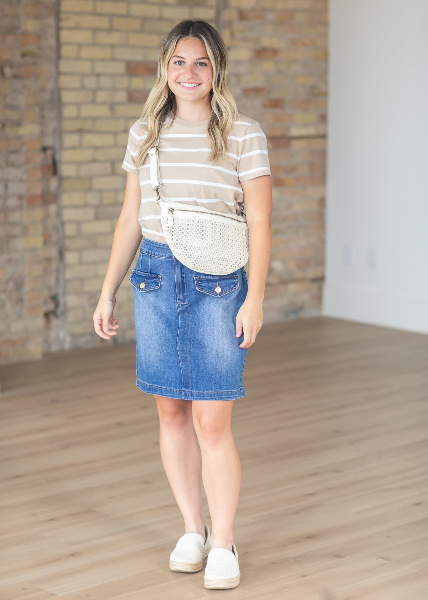 KUT from the Kloth® Rosetta Denim Pencil Skirt FF Skirts