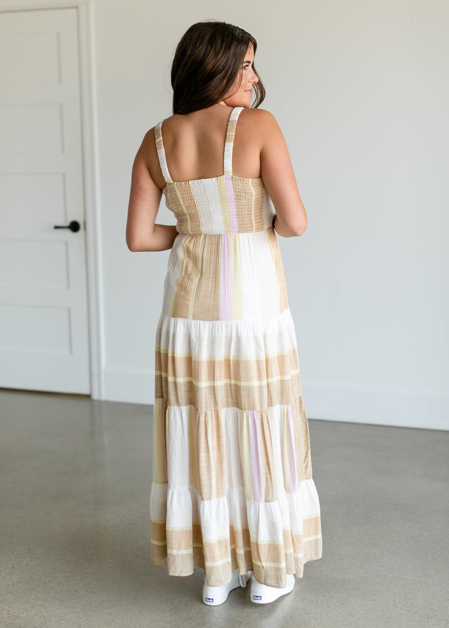 Kyara Smocked Sleeveless Maxi Dress FF Dresses