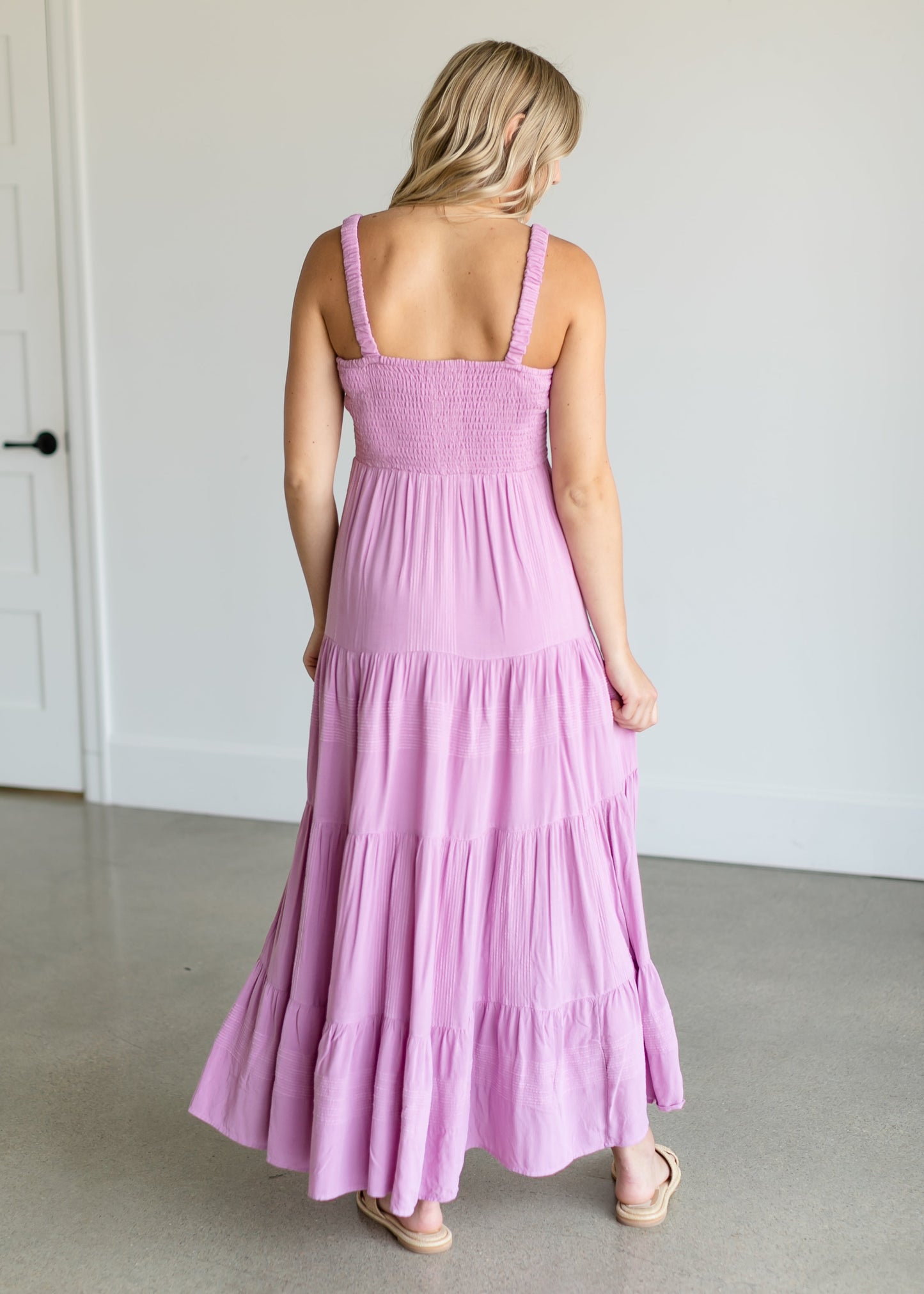 Kyara Smocked Sleeveless Maxi Dress FF Dresses