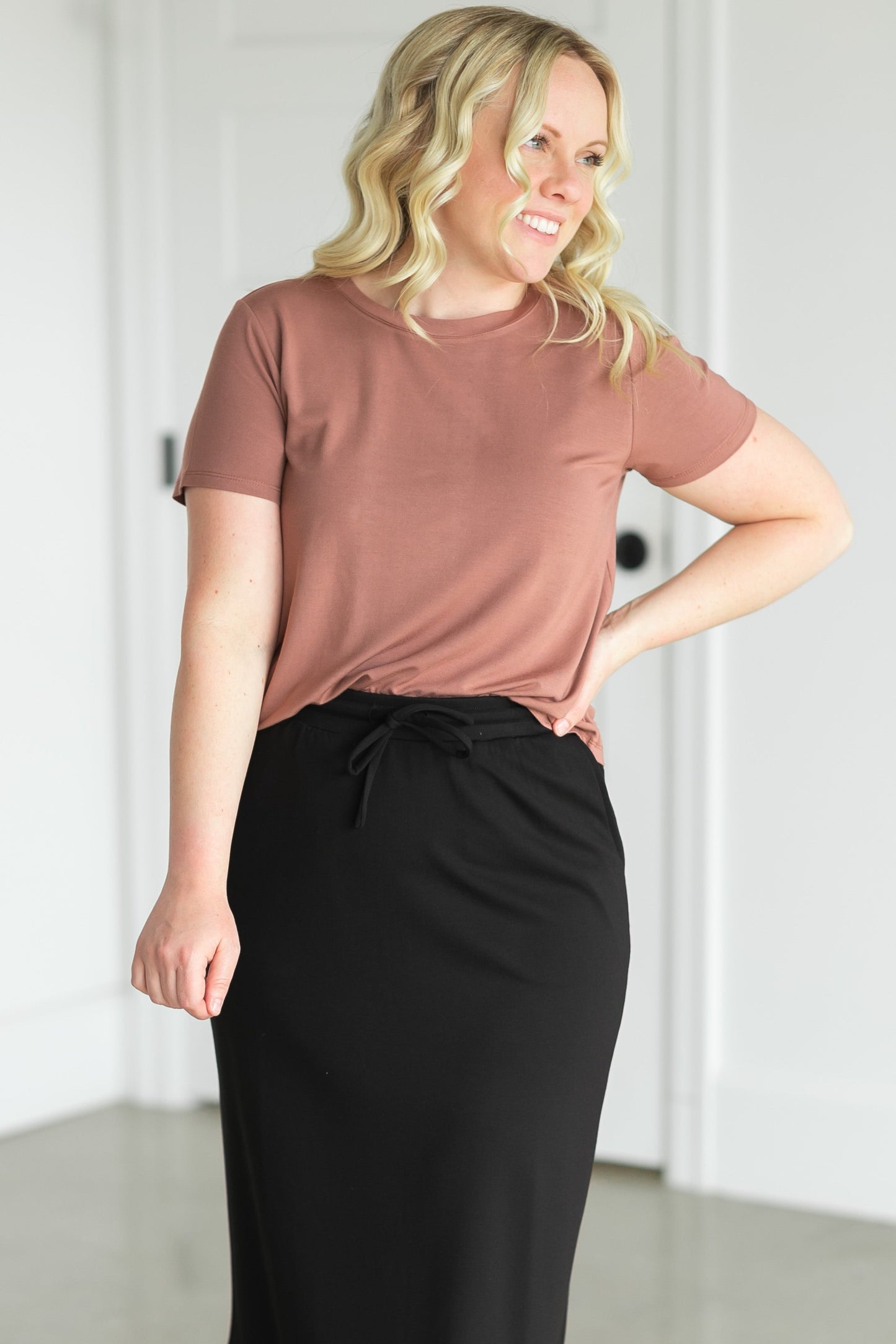 Laura Tencel Short Sleeve T-shirt Tops