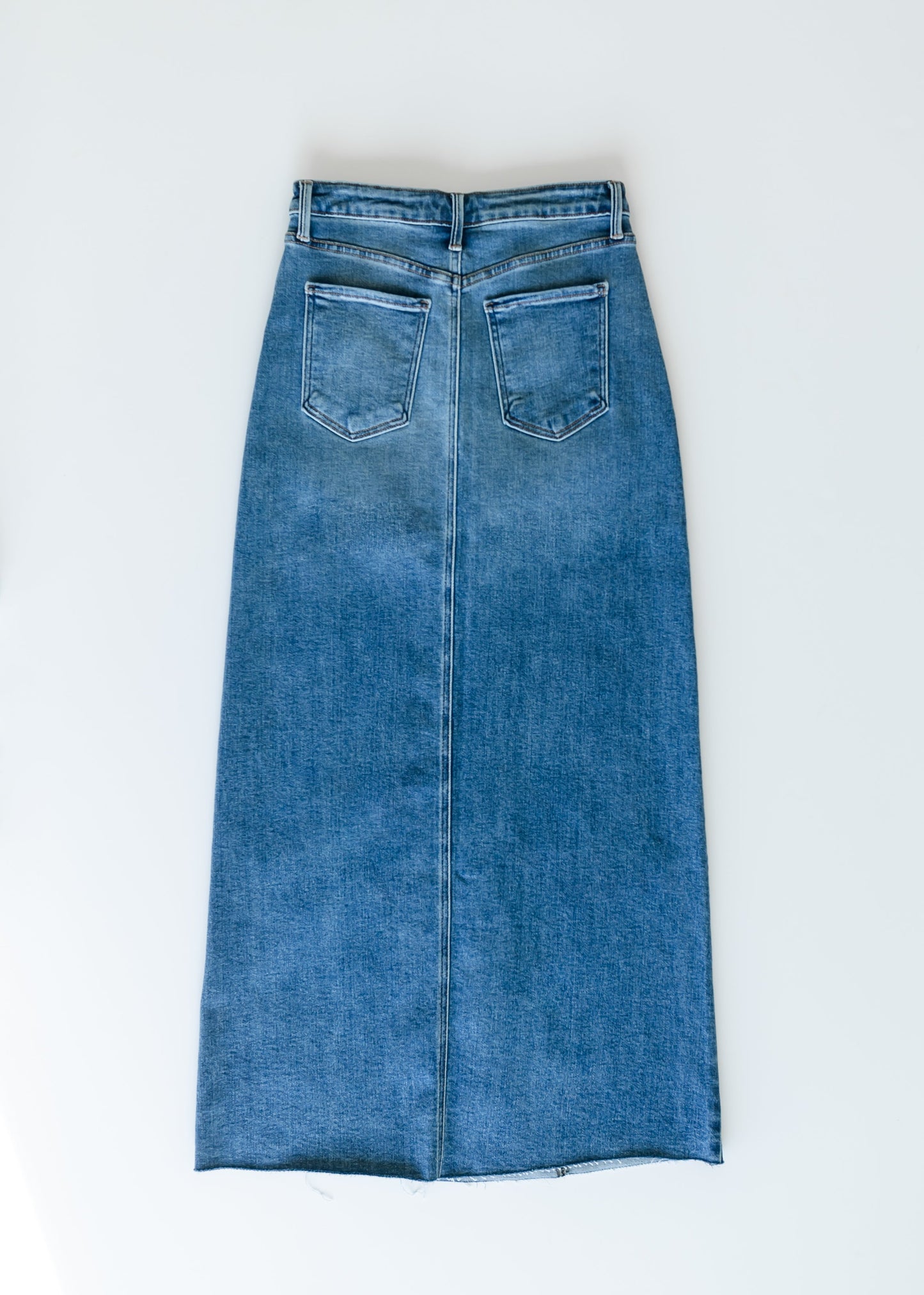 Lee A-Line Raw Hem Maxi Skirt IC Skirts