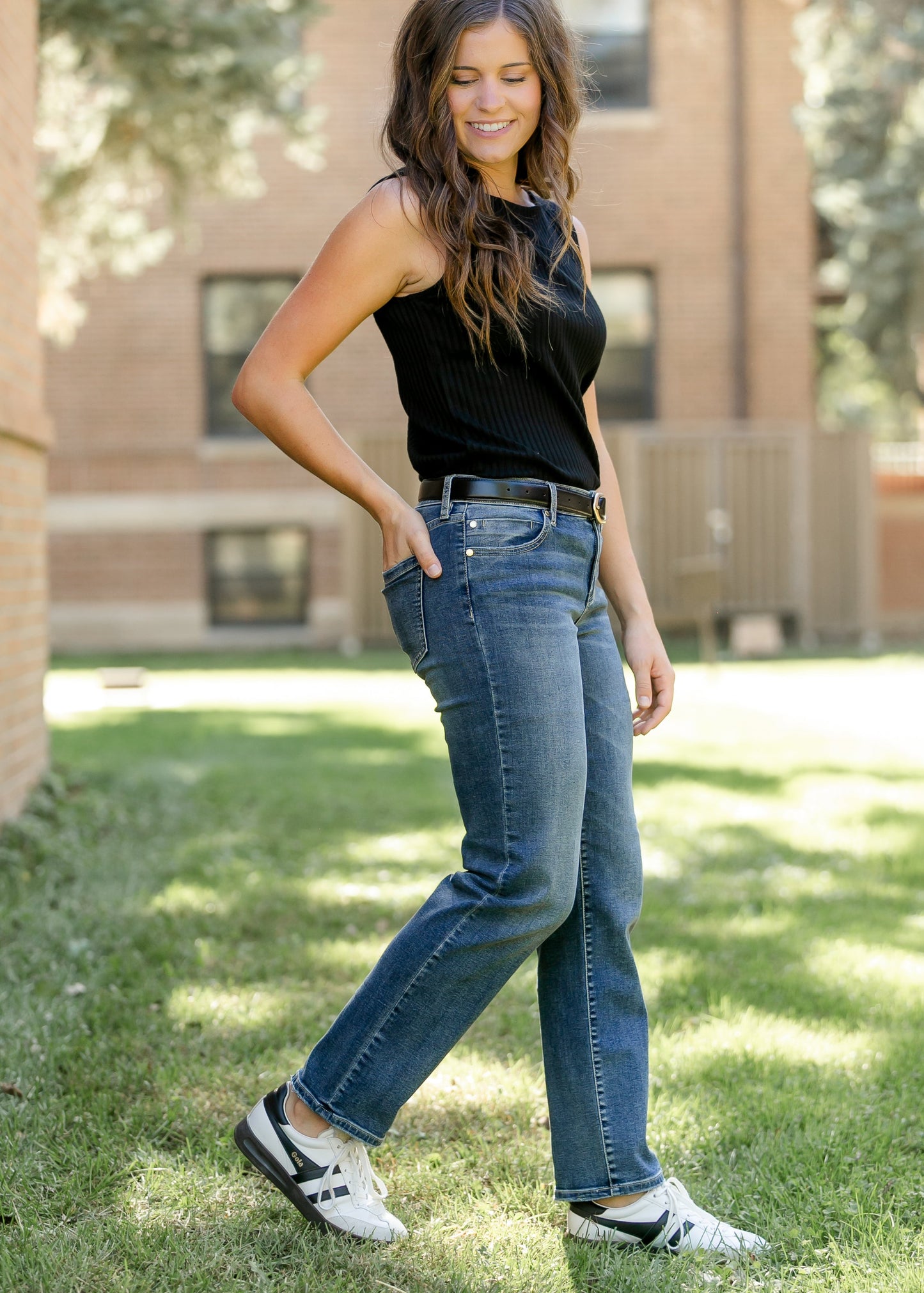Liverpool Los Angeles® Kennedy Straight Jeans FF Skirts