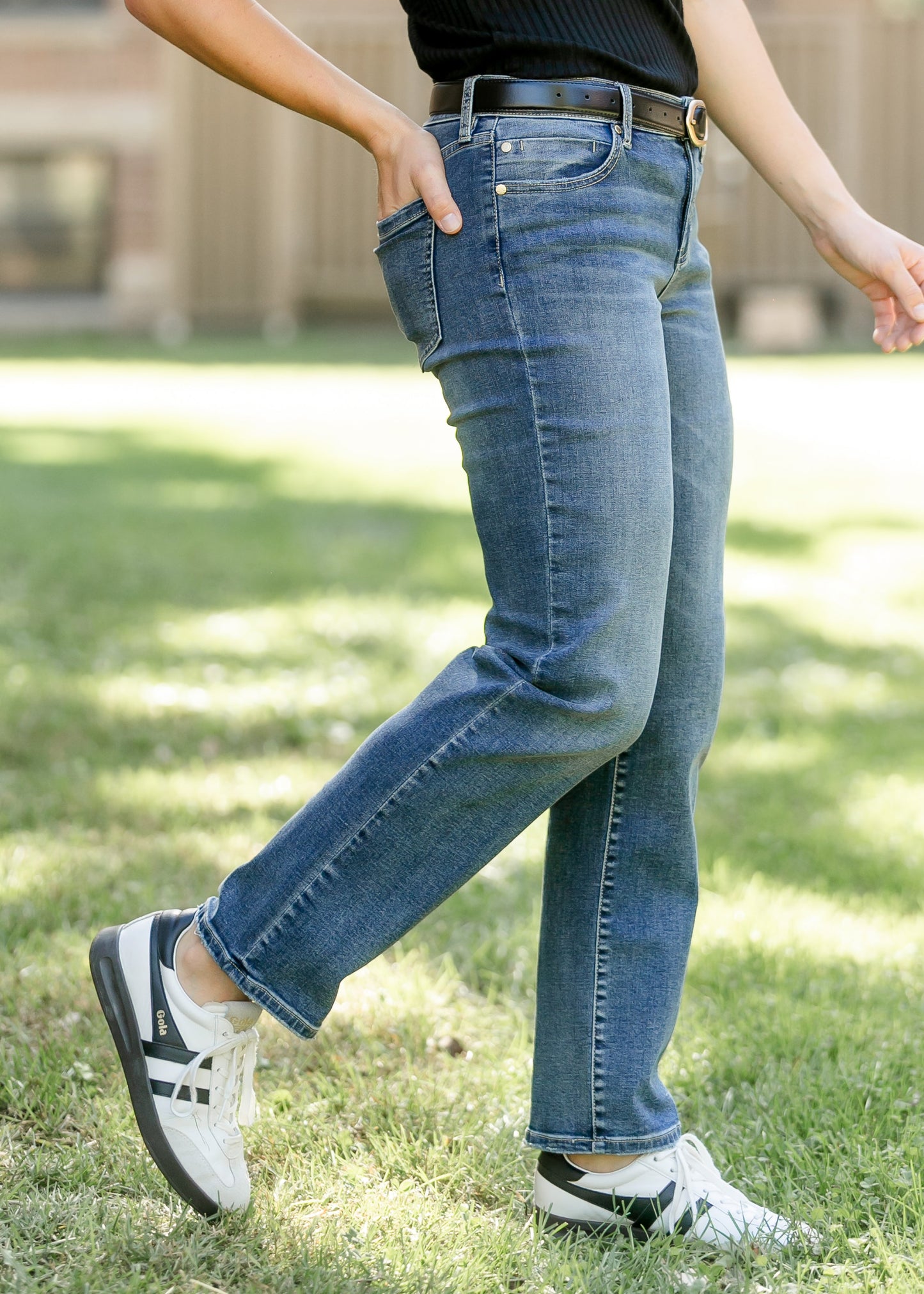 Liverpool Los Angeles® Kennedy Straight Jeans FF Skirts