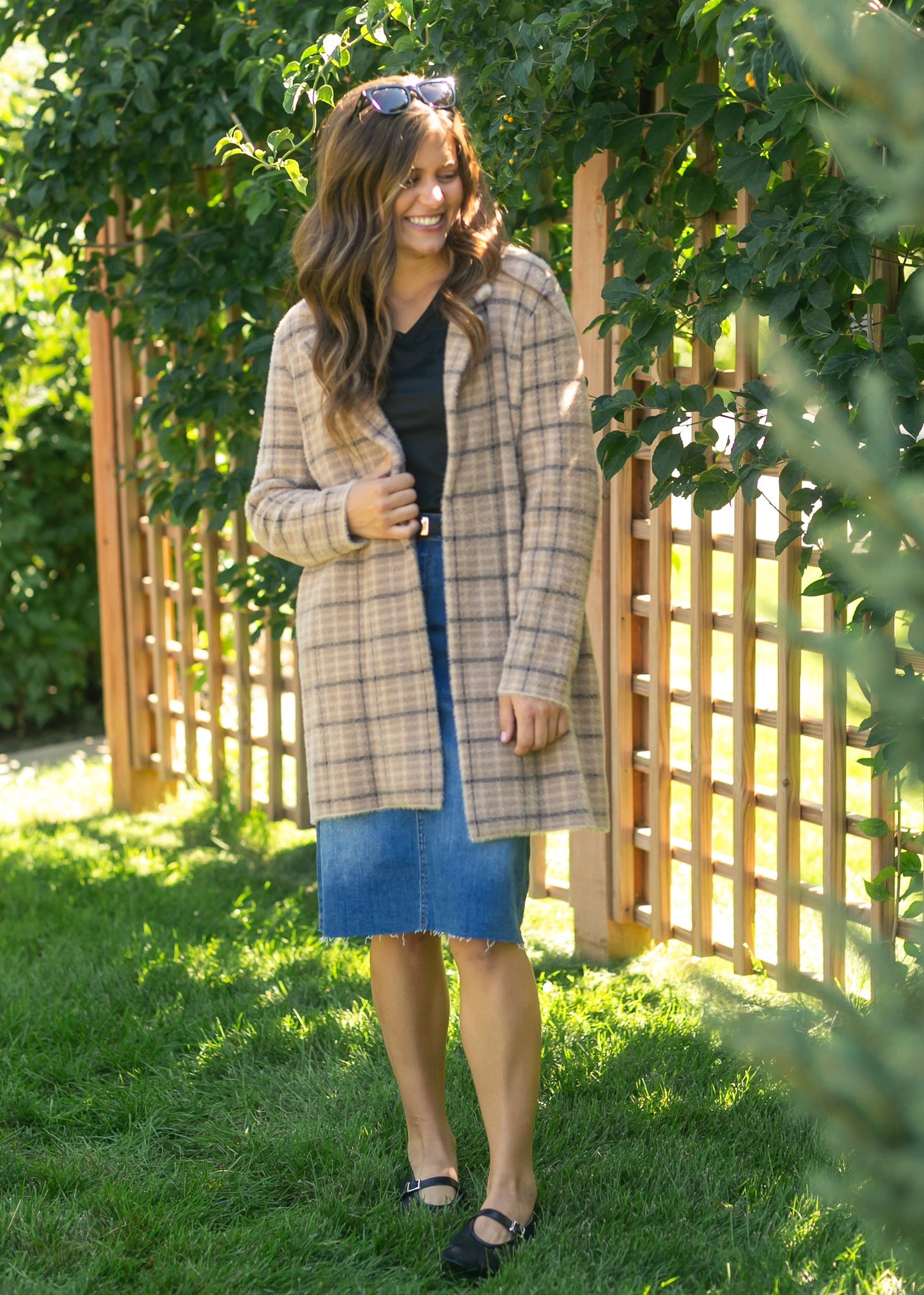 Liverpool Los Angeles® Open Front Sweater Coat FF Layering Essentials