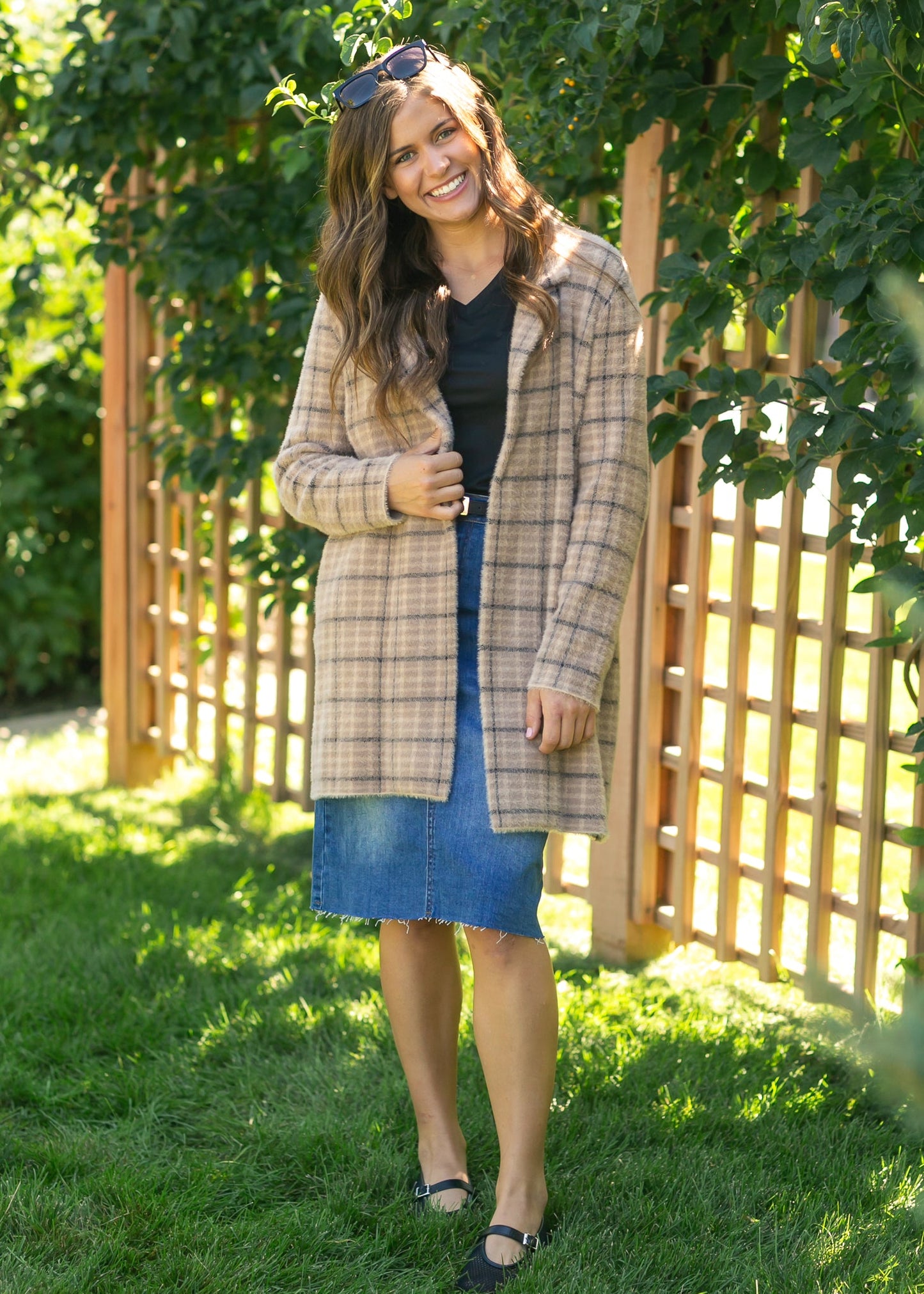 Liverpool Los Angeles® Open Front Sweater Coat FF Layering Essentials