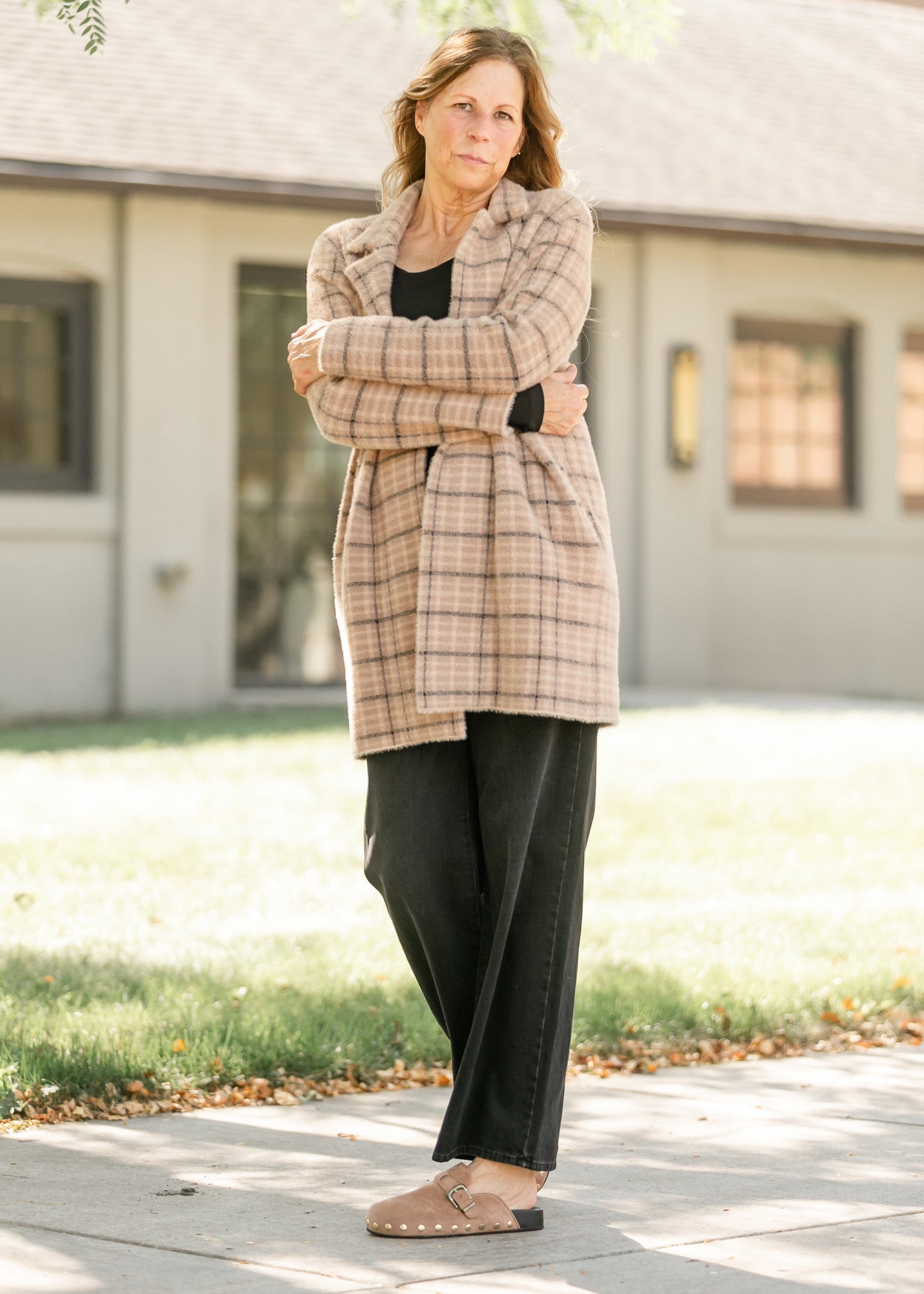 Liverpool Los Angeles® Open Front Sweater Coat FF Layering Essentials