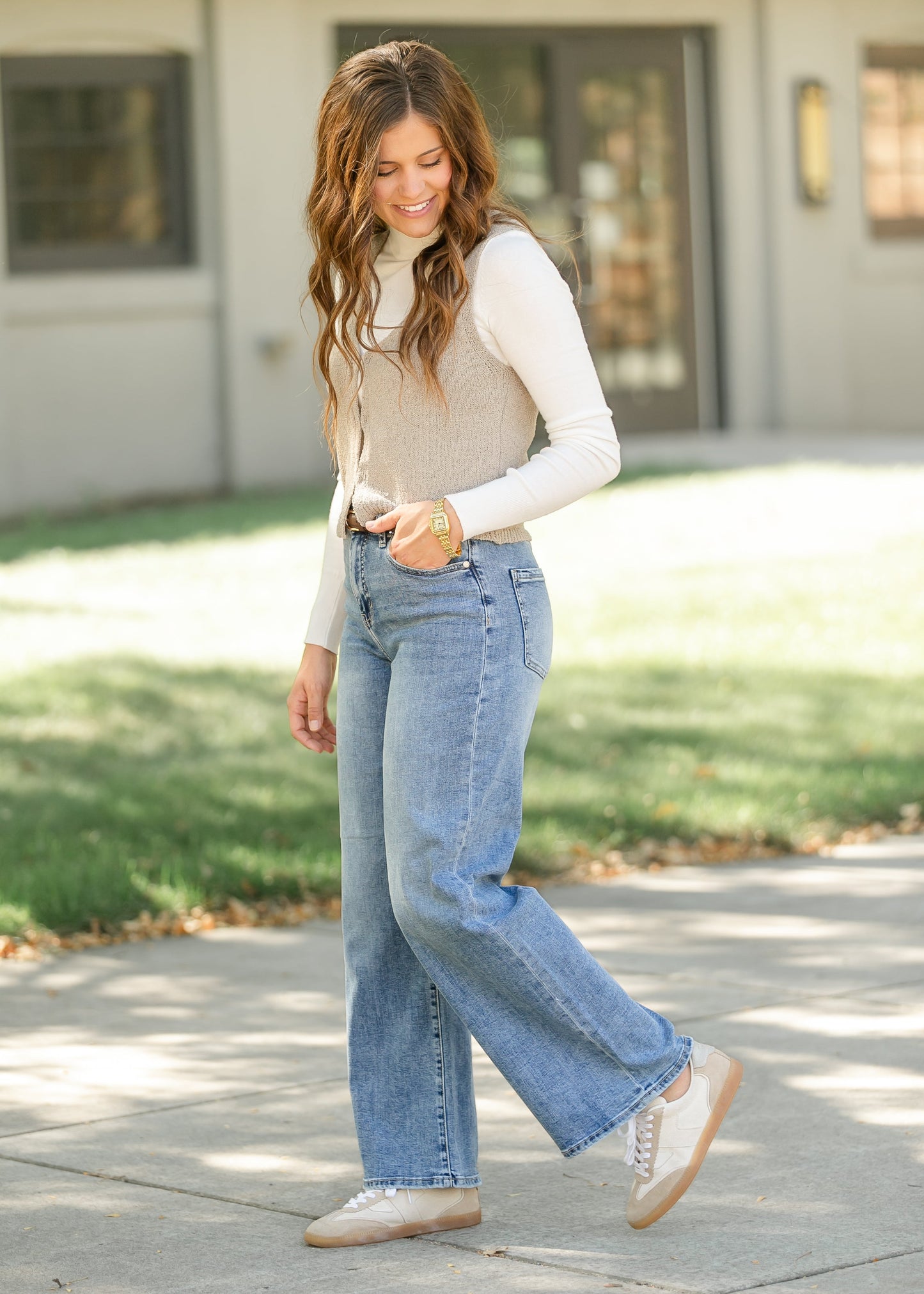 Liverpool Los Angeles® Stride Wide Leg Jeans FF Pants