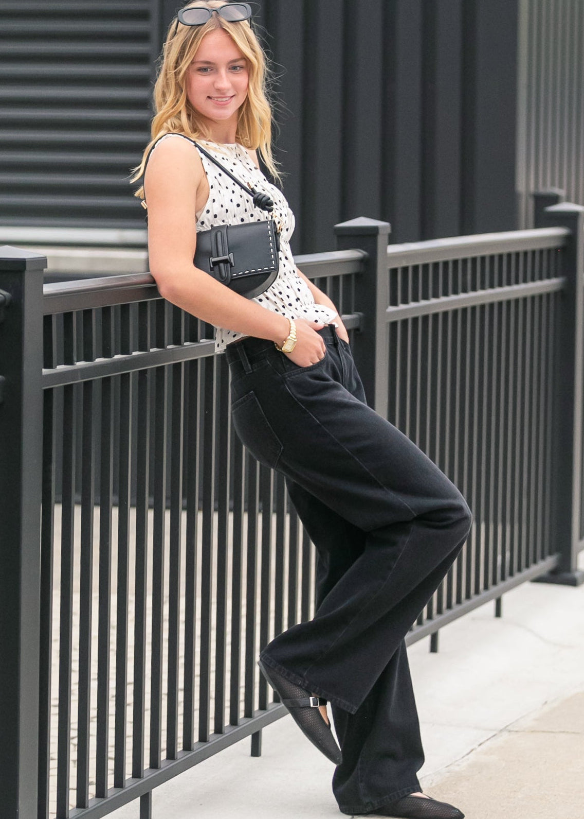 Low Rise Slouch Jeans FF Pants