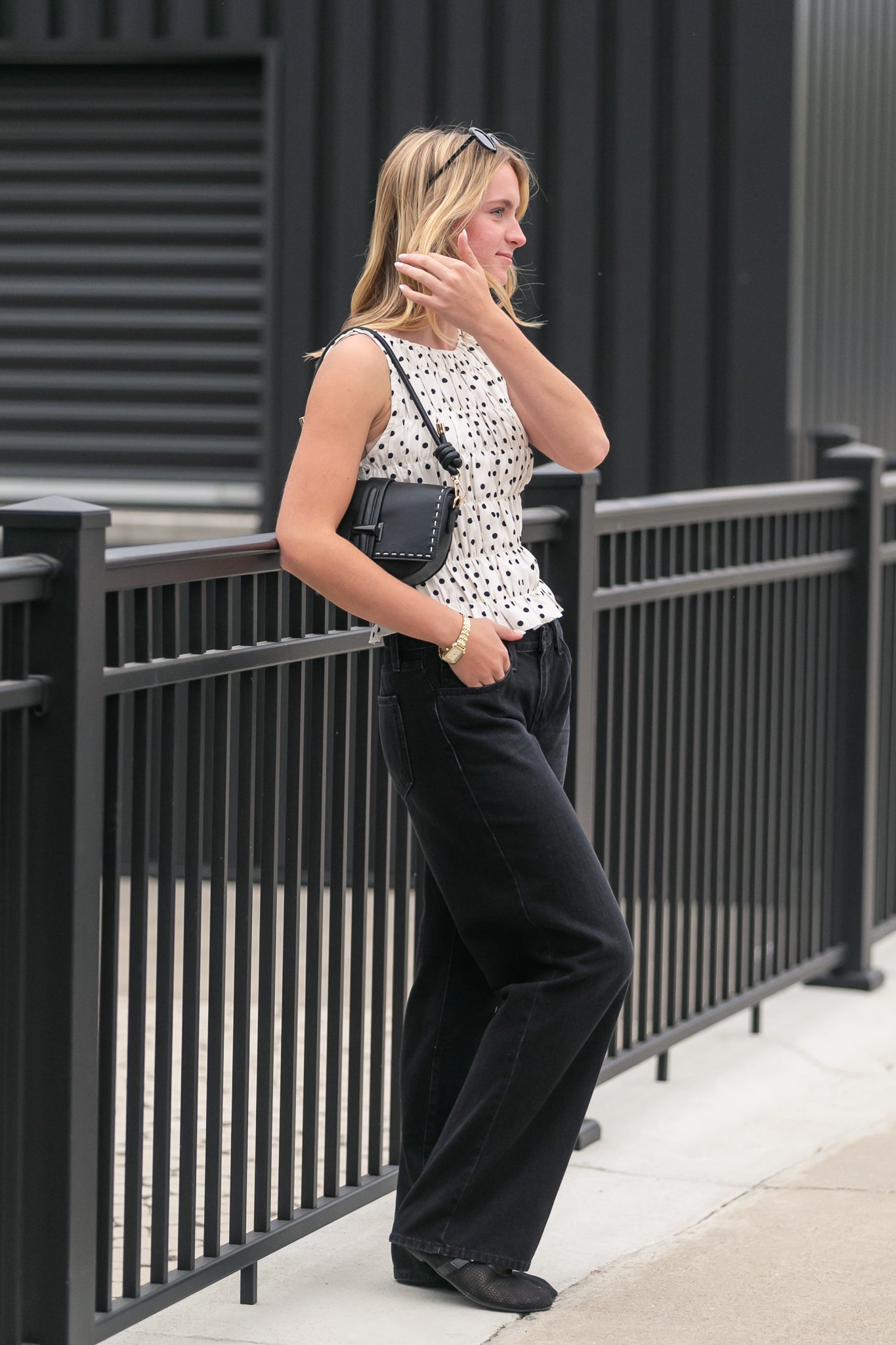 Low Rise Slouch Jeans FF Pants