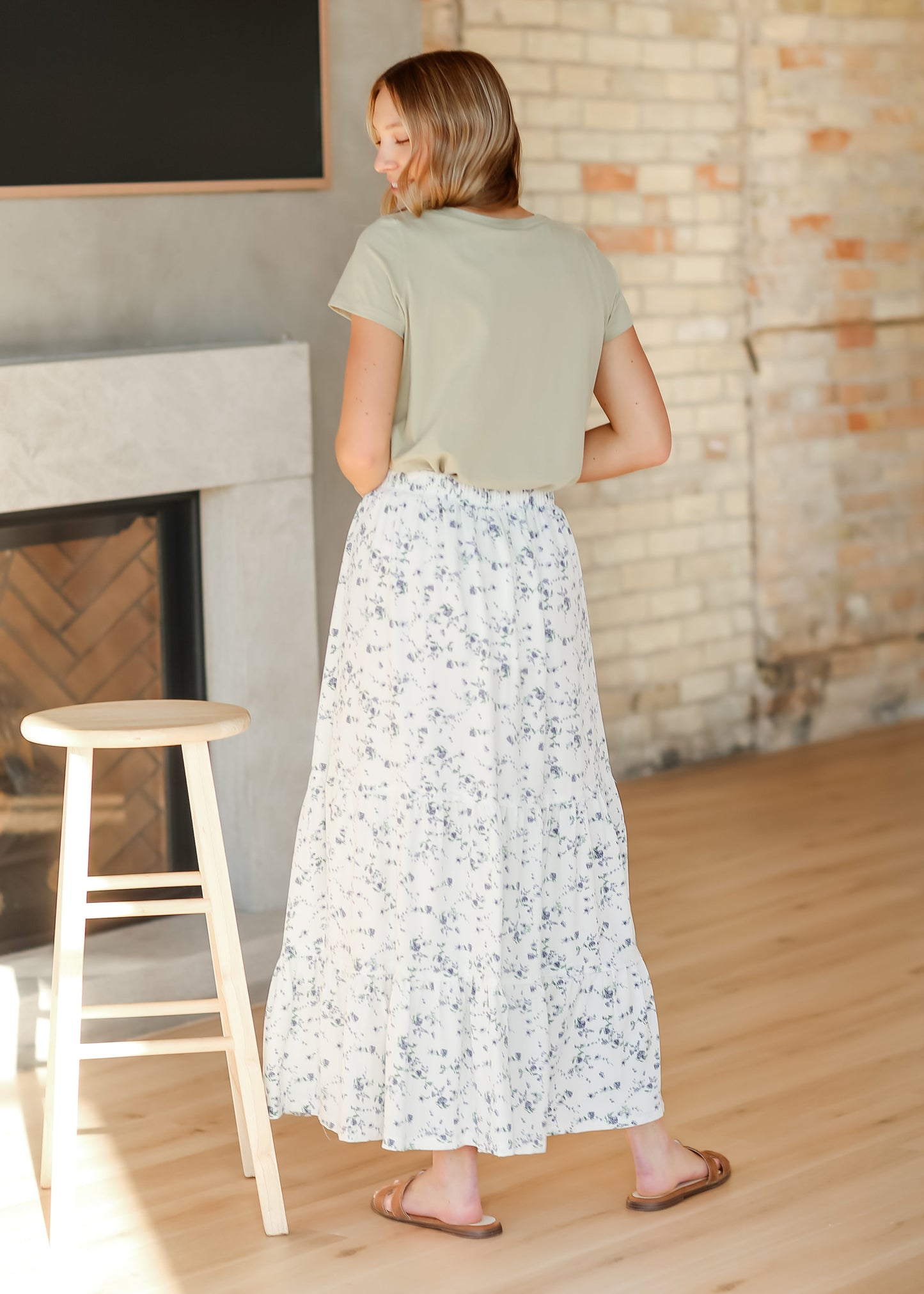 Lynn Tiered Peasant Maxi Skirt IC Skirts