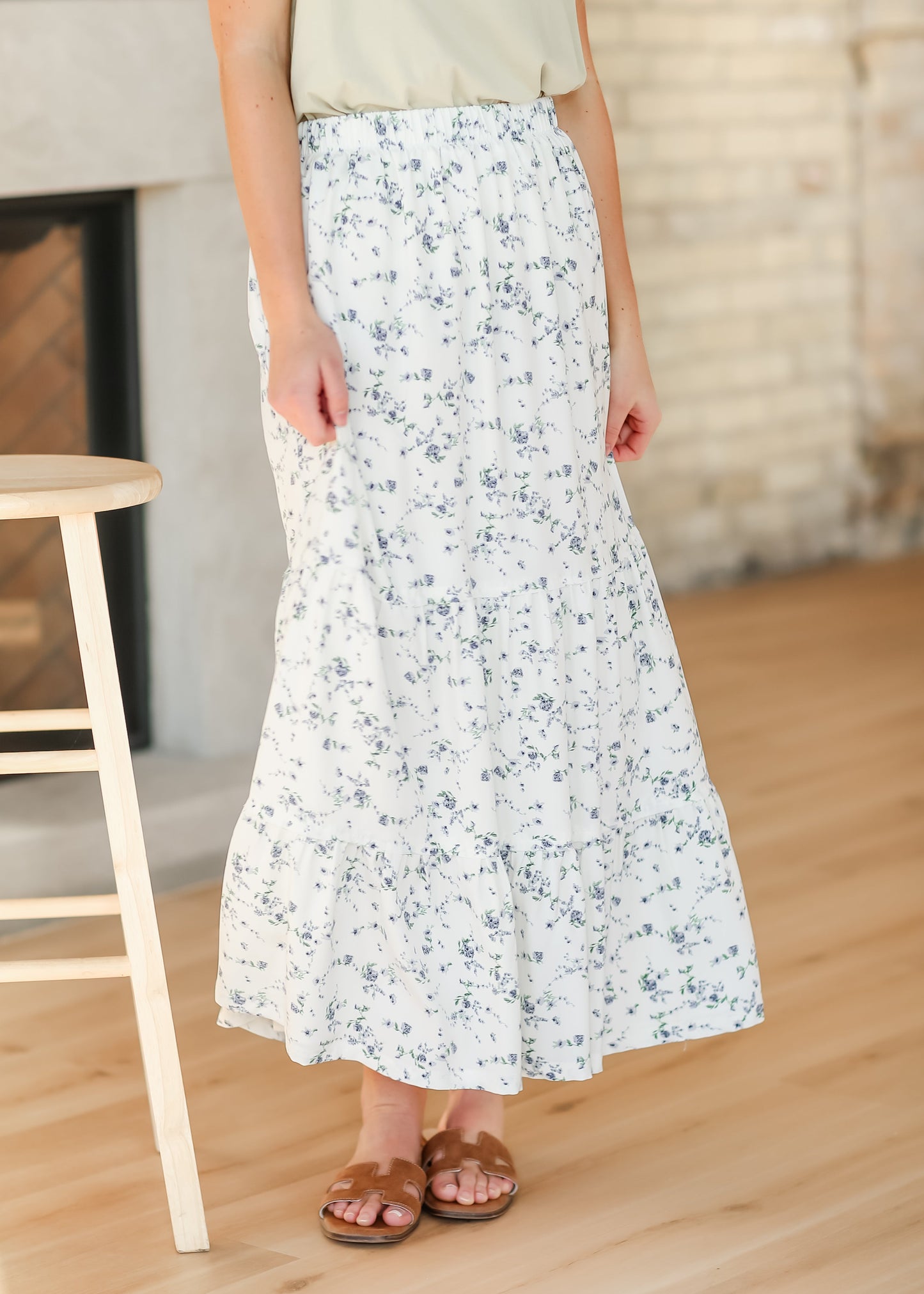 Lynn Tiered Peasant Maxi Skirt IC Skirts