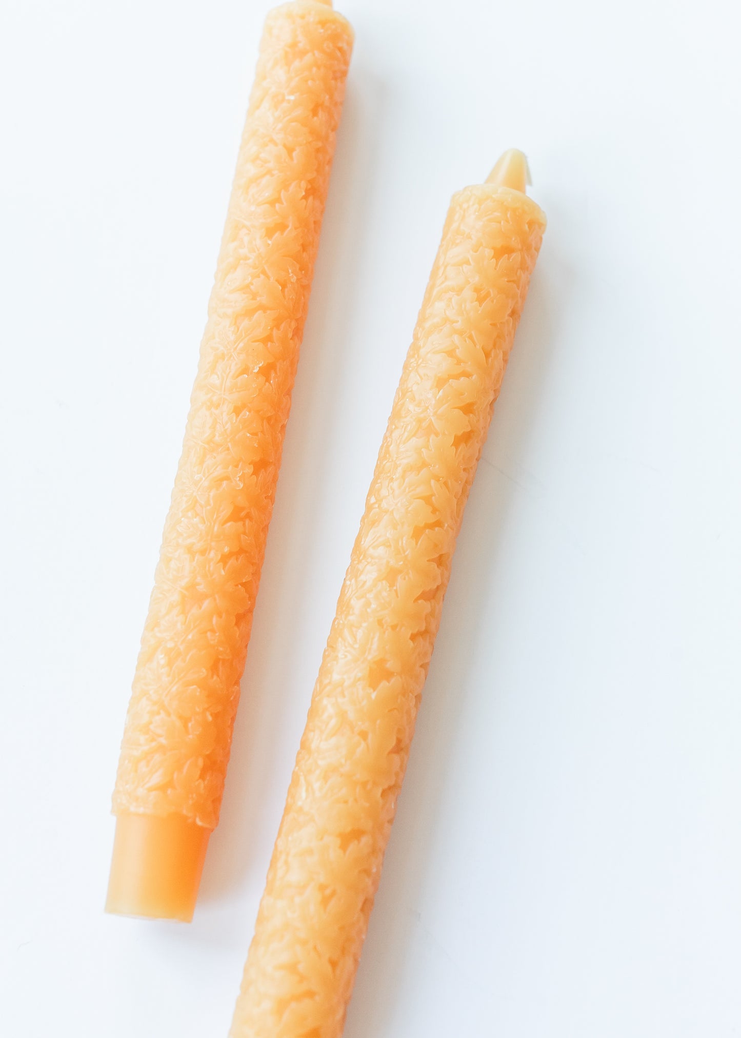 Maple Leaf Unscented Taper Candles Set of 2 Gifts