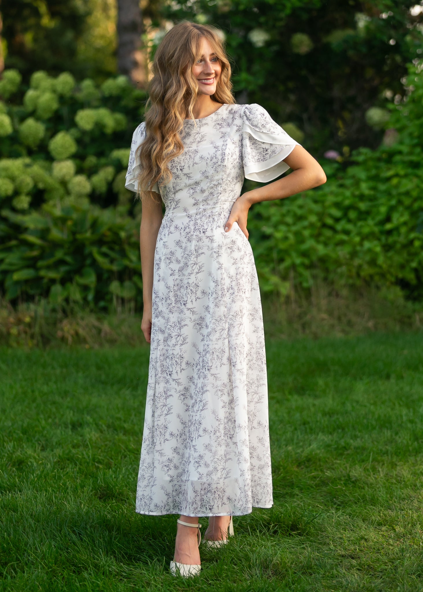 Maren Floral Straight Maxi Dress – Inherit Co
